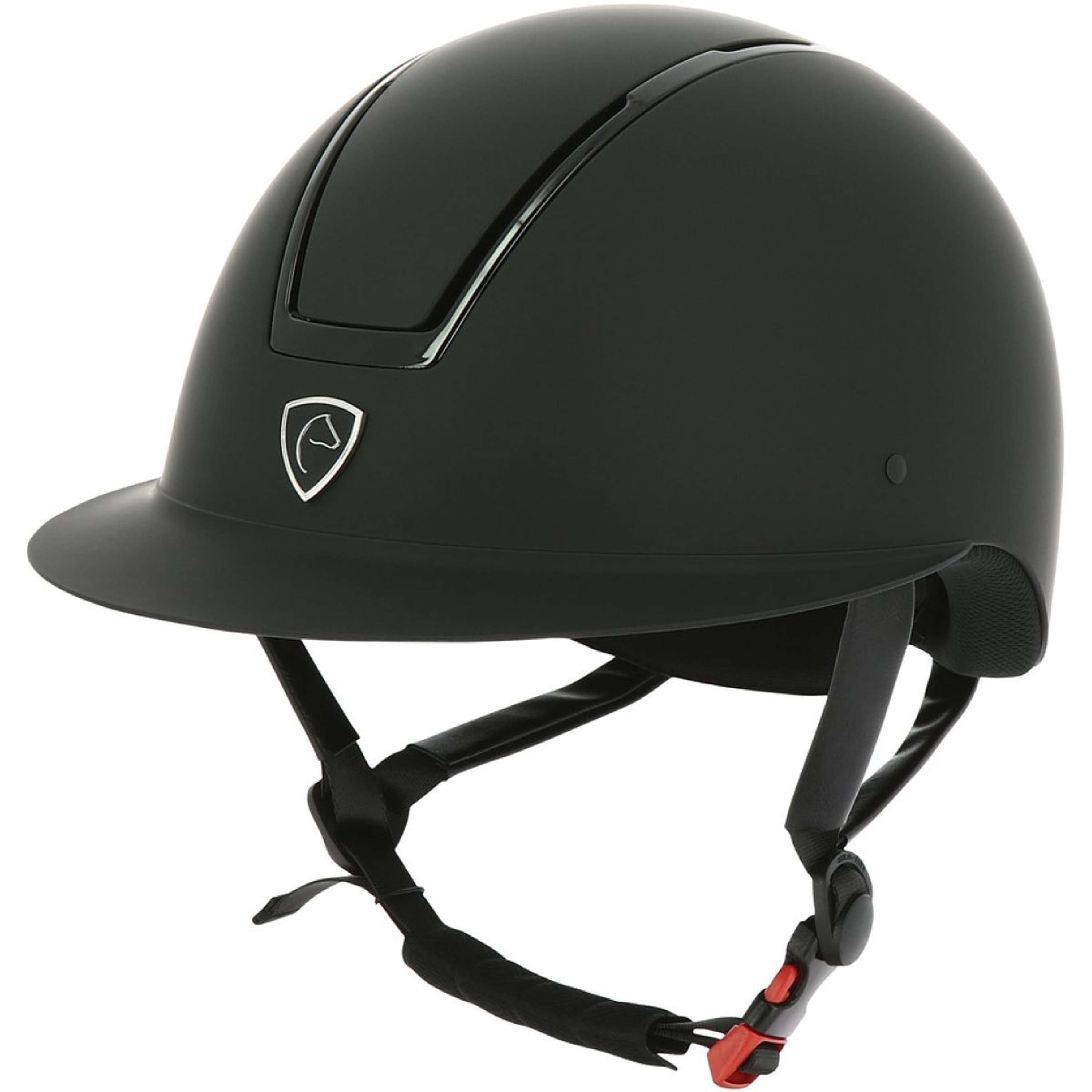 EQUITHÈME Kask Jeździecki Glint Mat Czarny/Czarny