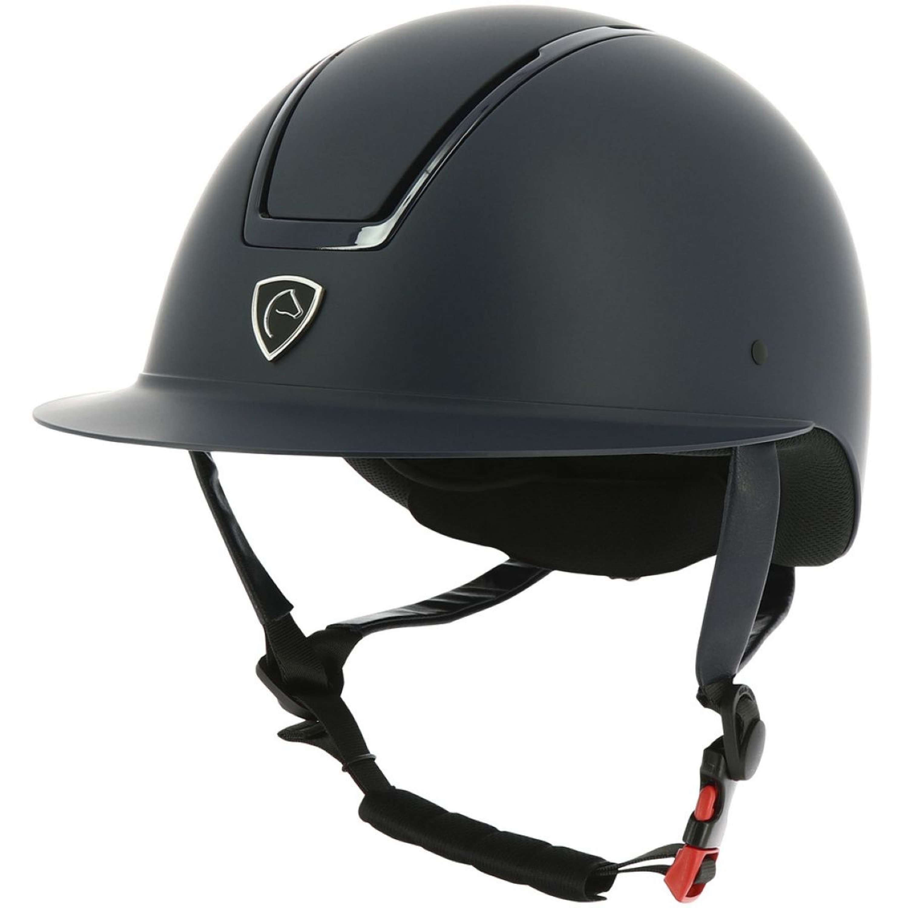 EQUITHÈME Kask Jeździecki Glint Mat Niebieski/Niebieski