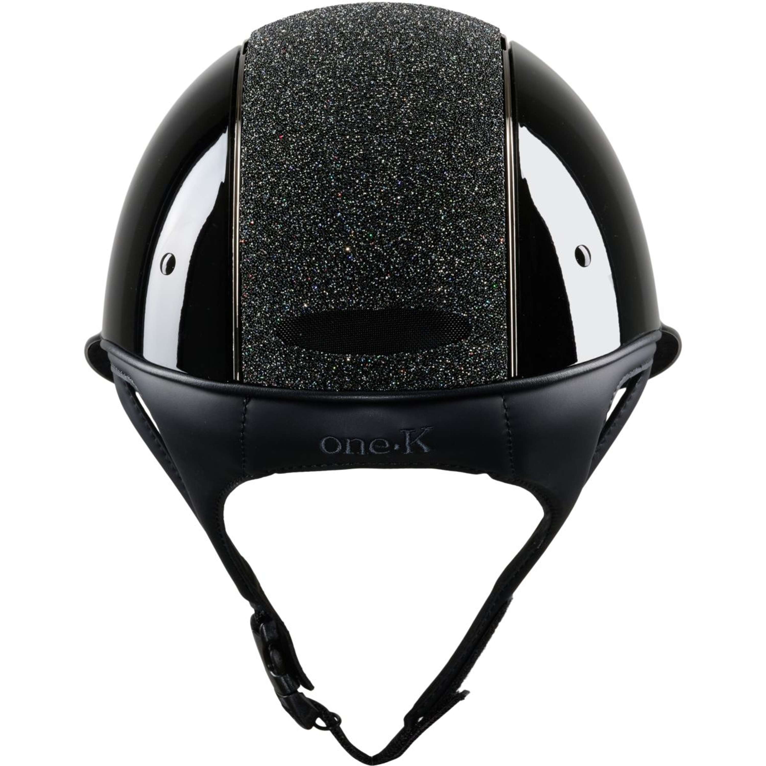 OneK Kask Jeździecki Avancé Glossy Brokat Czarny