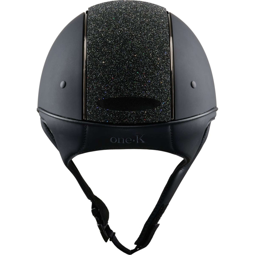 Kask jeździecki OneK Mips Defender matowy brokatowy czarny