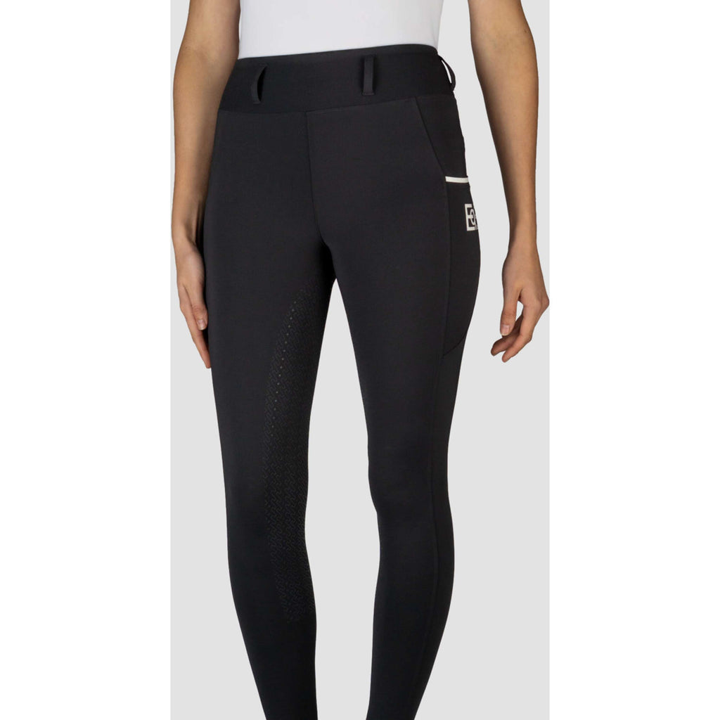 EQPRO Legginsy Jeździeckie Sofia Full Grip Czarny