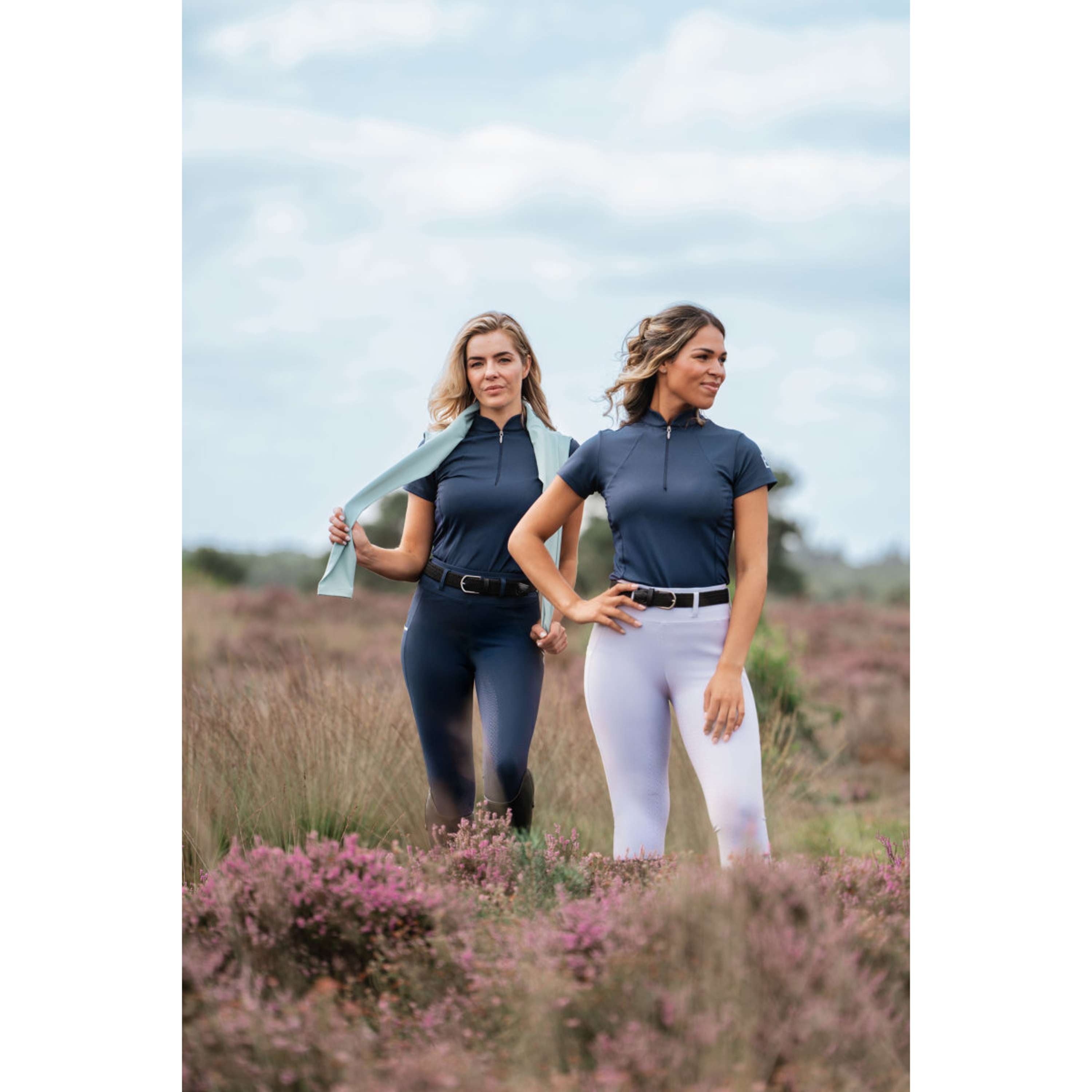 EQPRO Legginsy Jeździeckie Sofia Full Grip Navy Blue