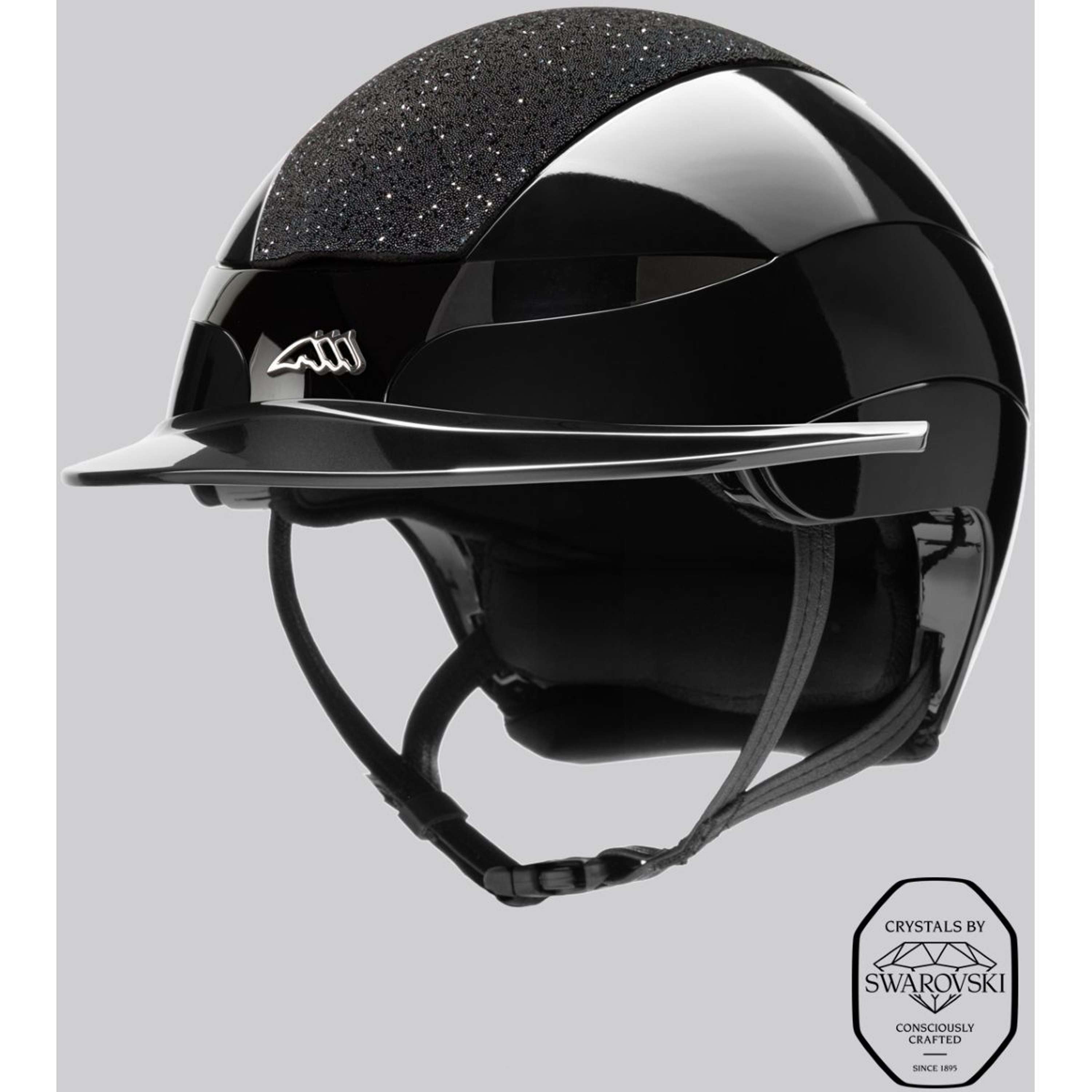 Equiline Kask Jeździecki Xanto Swarovski Czarny