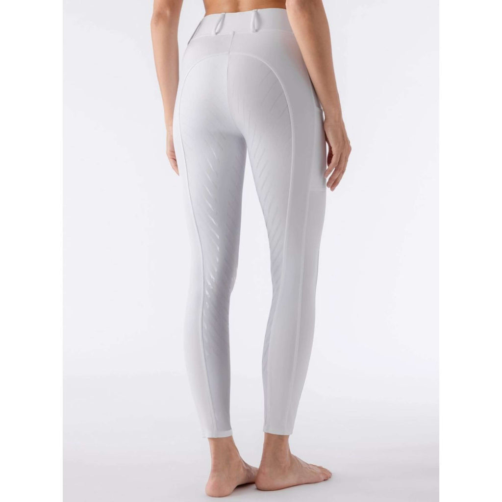 Equiline Legginsy Jeździeckie Carbef Full Grip Biały