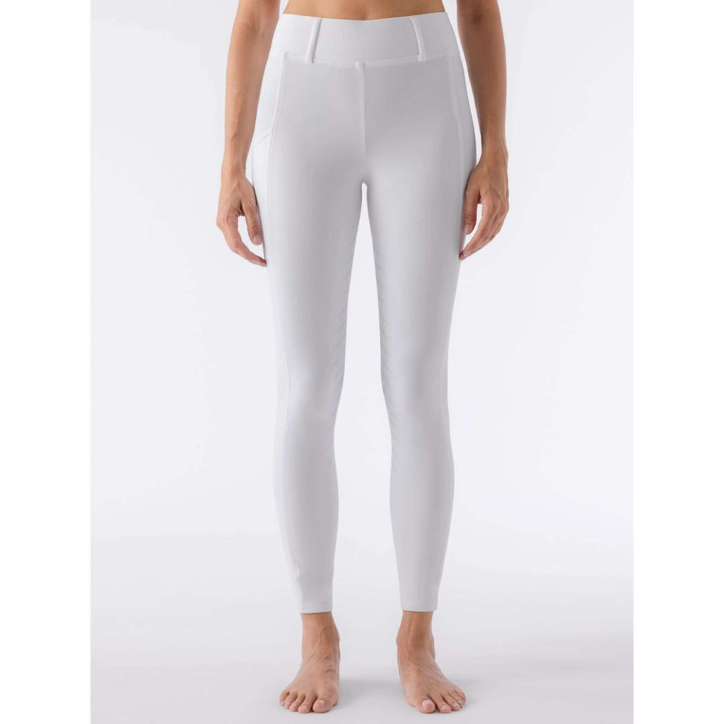 Equiline Legginsy Jeździeckie Carbef Full Grip Biały