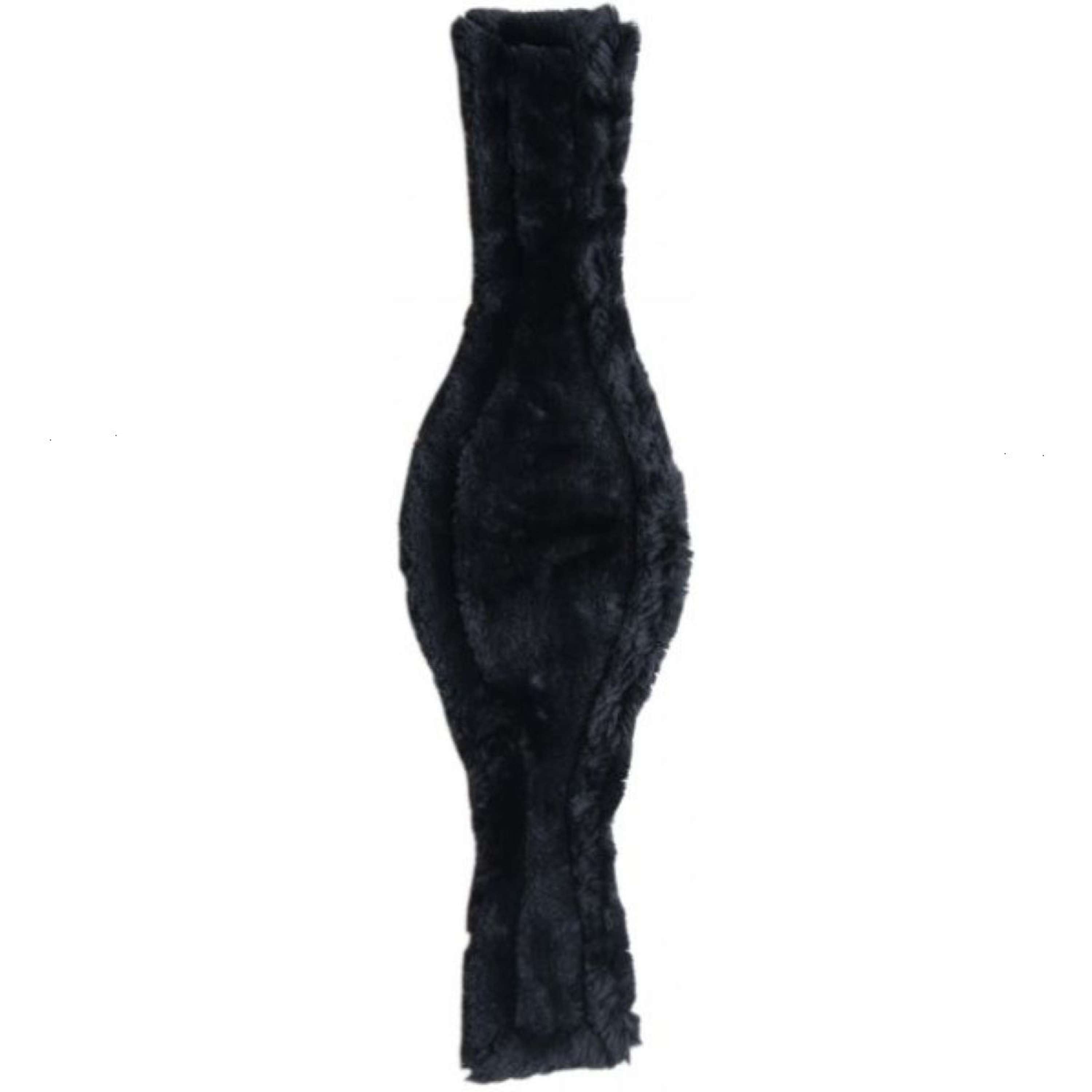 Kentucky Anatomiczny pokrowiec na popręg ze skóry owczej, czarny