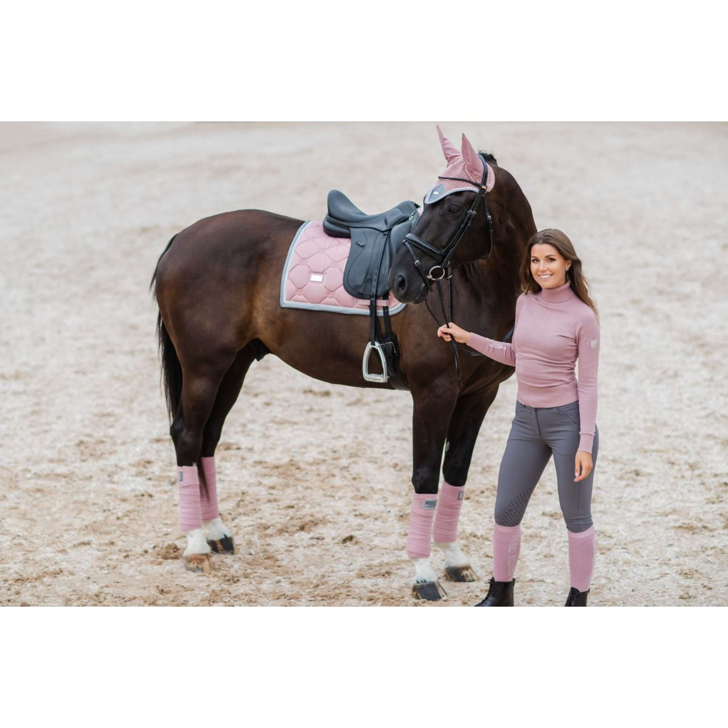 Equestrian Stockholm Nauszniki Różowe