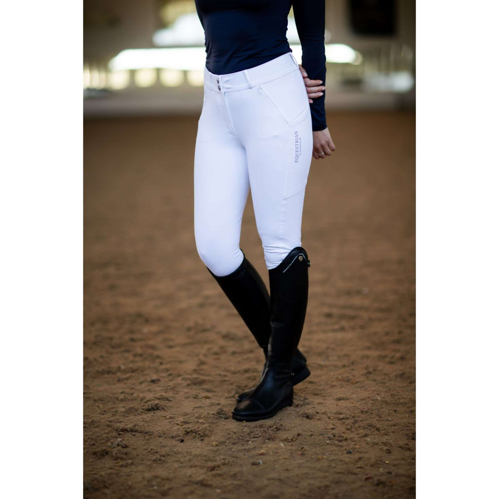 Equestrian Stockholm Bryczesy Elite Jump Białe