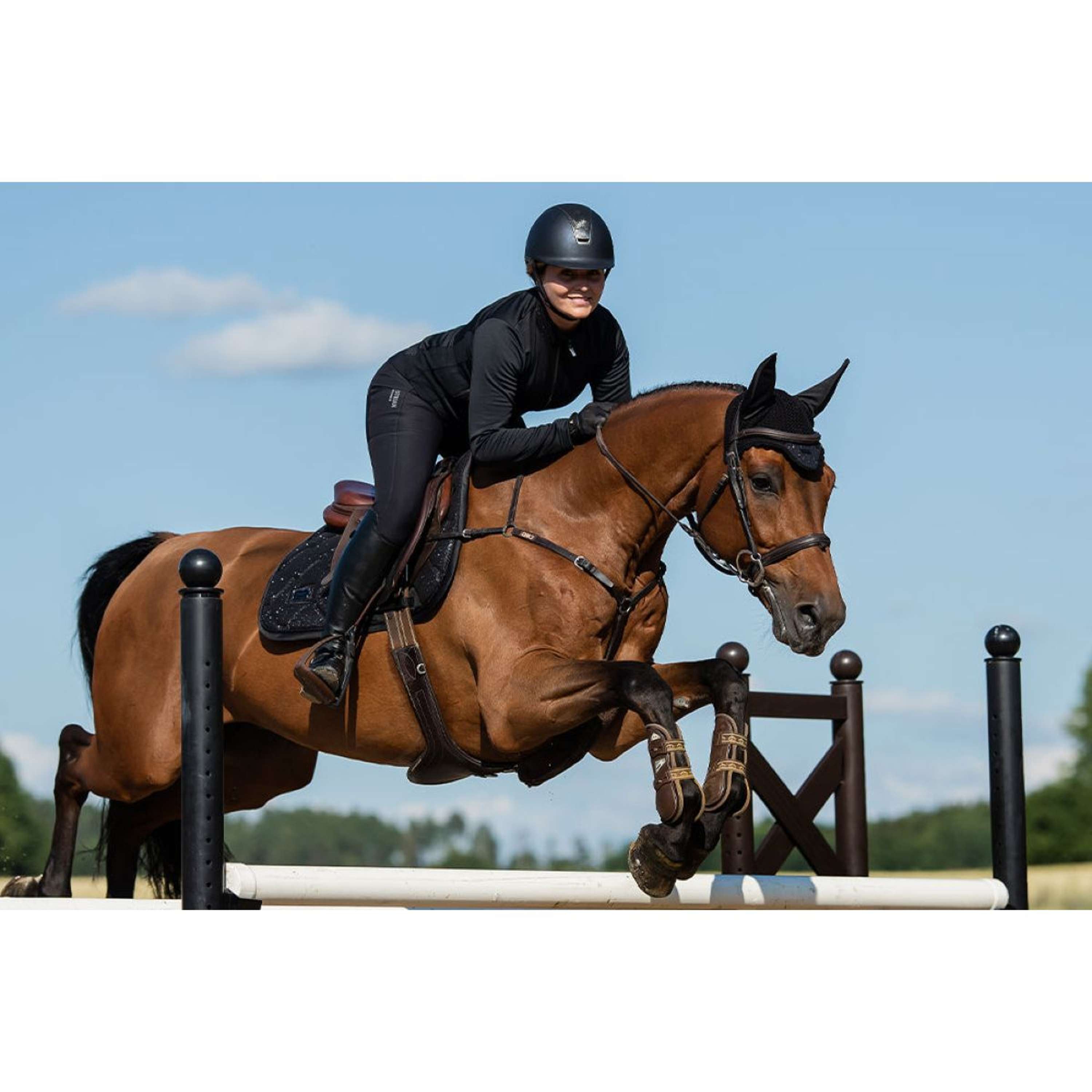 Equestrian Stockholm Nauszniki All Black Glimmer
