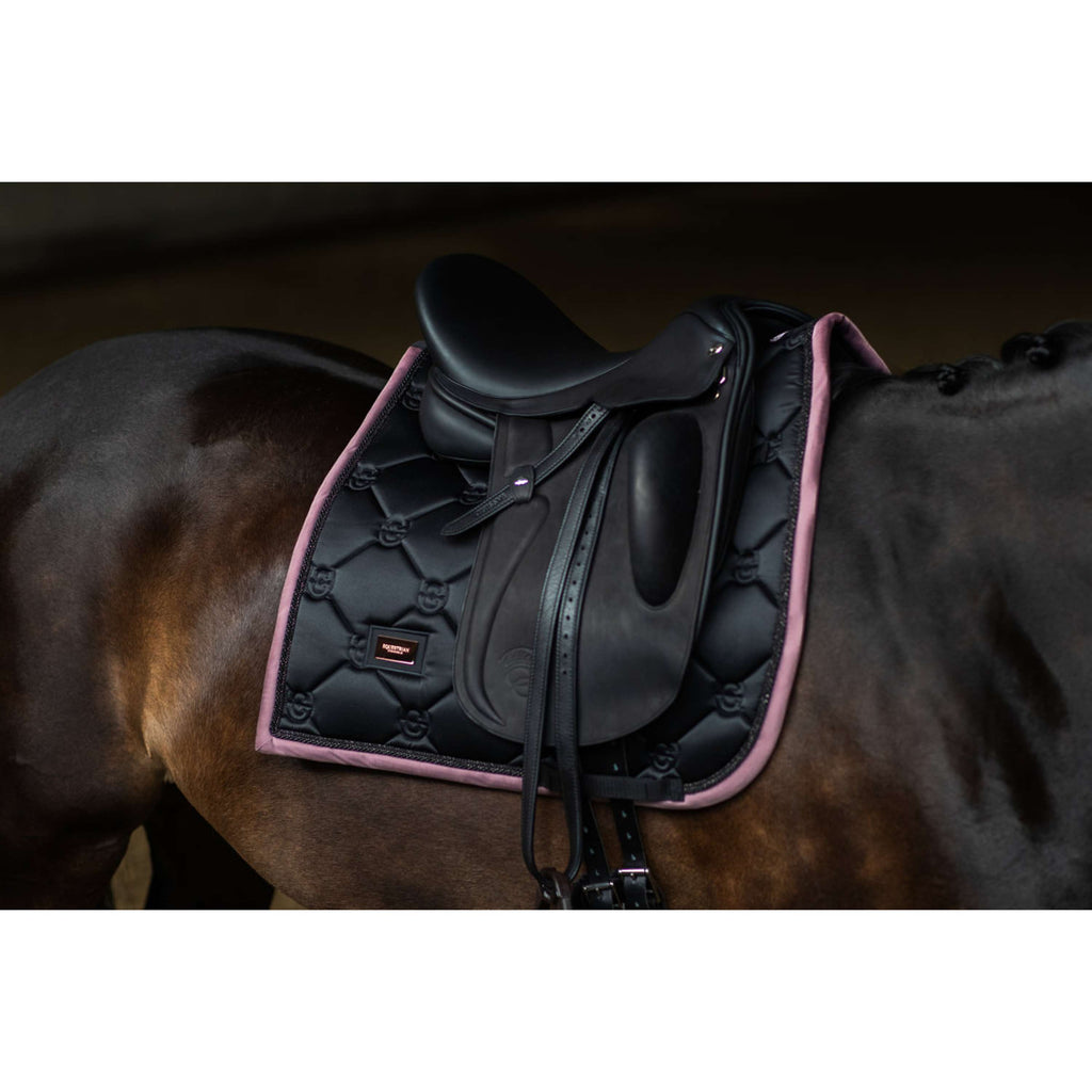 Equestrian Stockholm Czaprak Ujeżdżeniowy Czarny/Pudrowy Róż