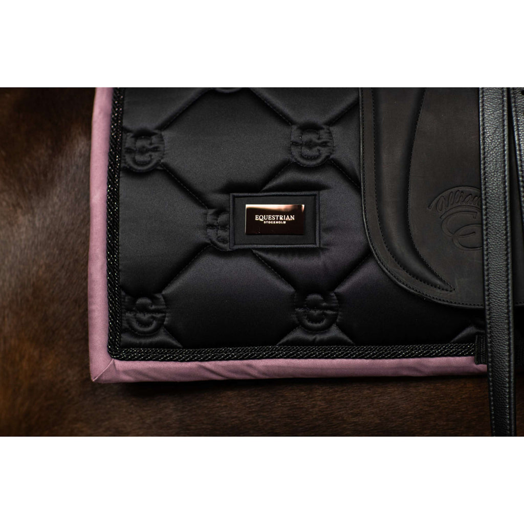Equestrian Stockholm Czaprak Ujeżdżeniowy Czarny/Pudrowy Róż