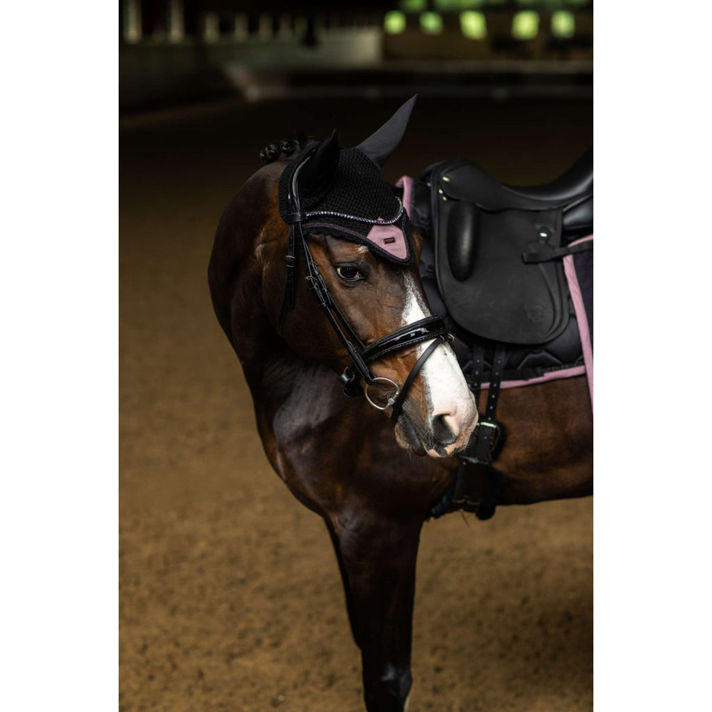 Equestrian Stockholm Siateczka Na Uszy Czarny/Pudroworóżowy