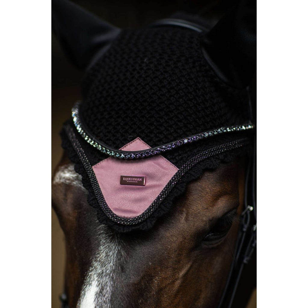 Equestrian Stockholm Siateczka Na Uszy Czarny/Pudroworóżowy