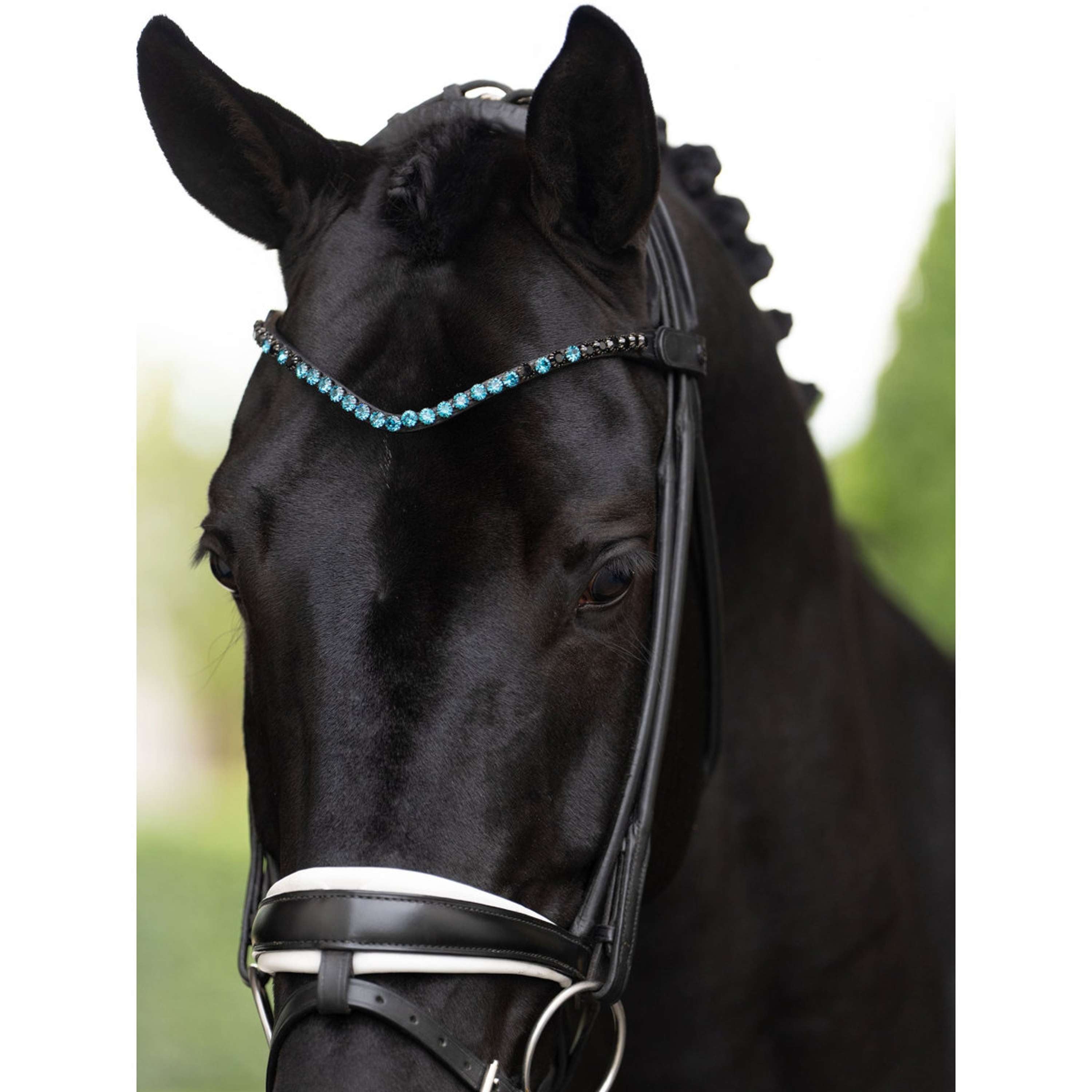 Equestrian Stockholm Naczółek Faded 8mm Blue Meadow