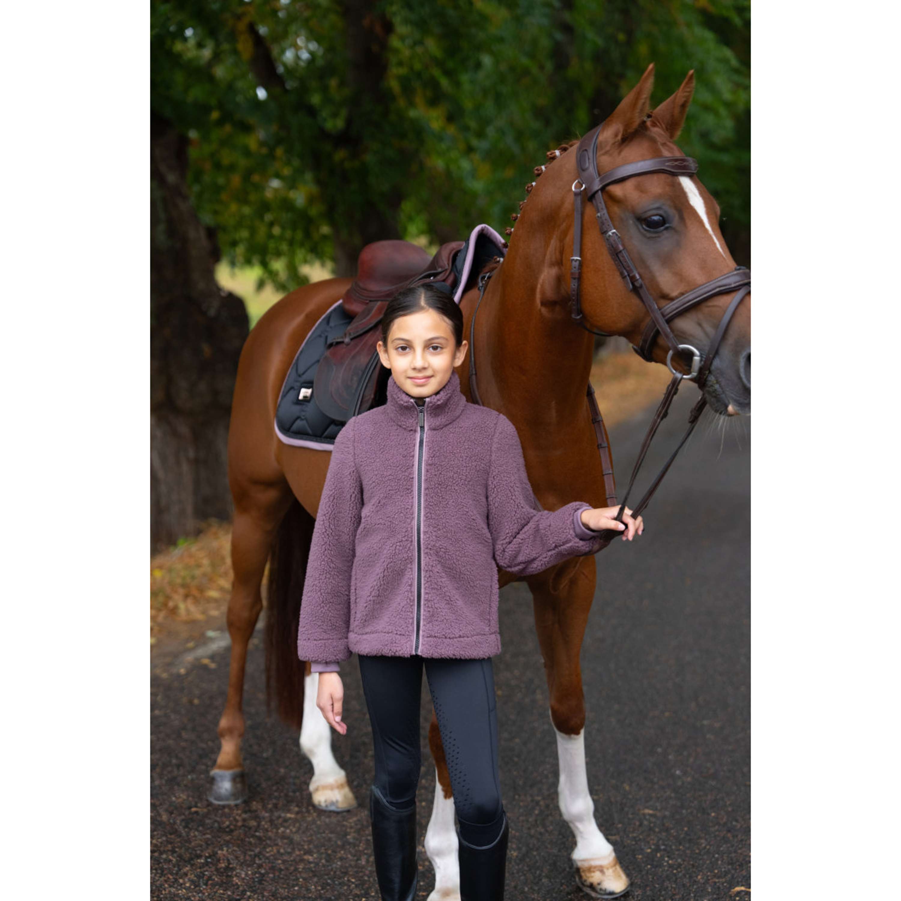 Equestrian Stockholm Kurtka Polarowa Teddy Young Rider Blush