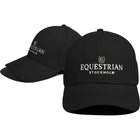 Equestrian Stockholm Czapka z logo czarno-biała