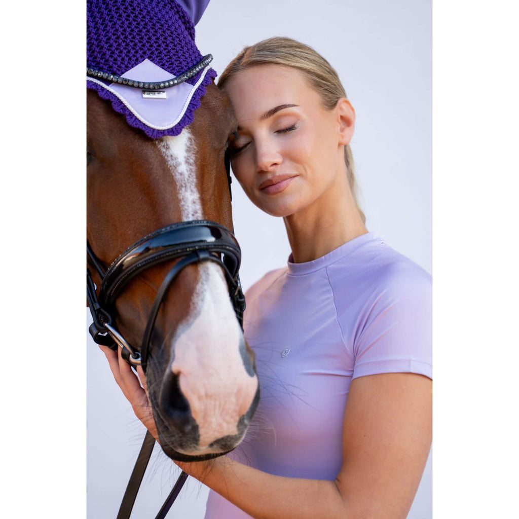 Equestrian Stockholm Koszulka Dynamic Short Sleeve Lawendowy