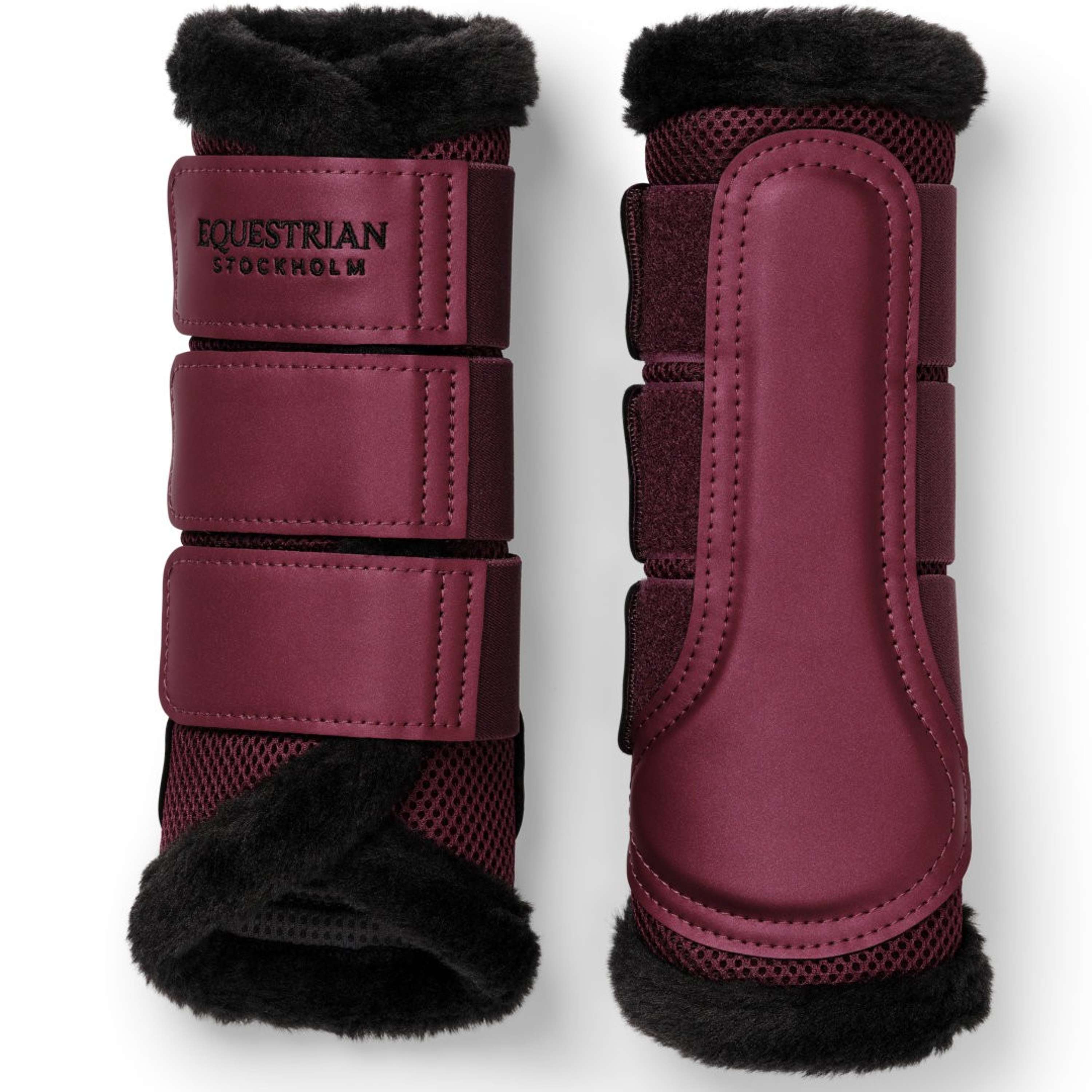 Equestrian Stockholm Ochraniacz Fur Mesh Merlot