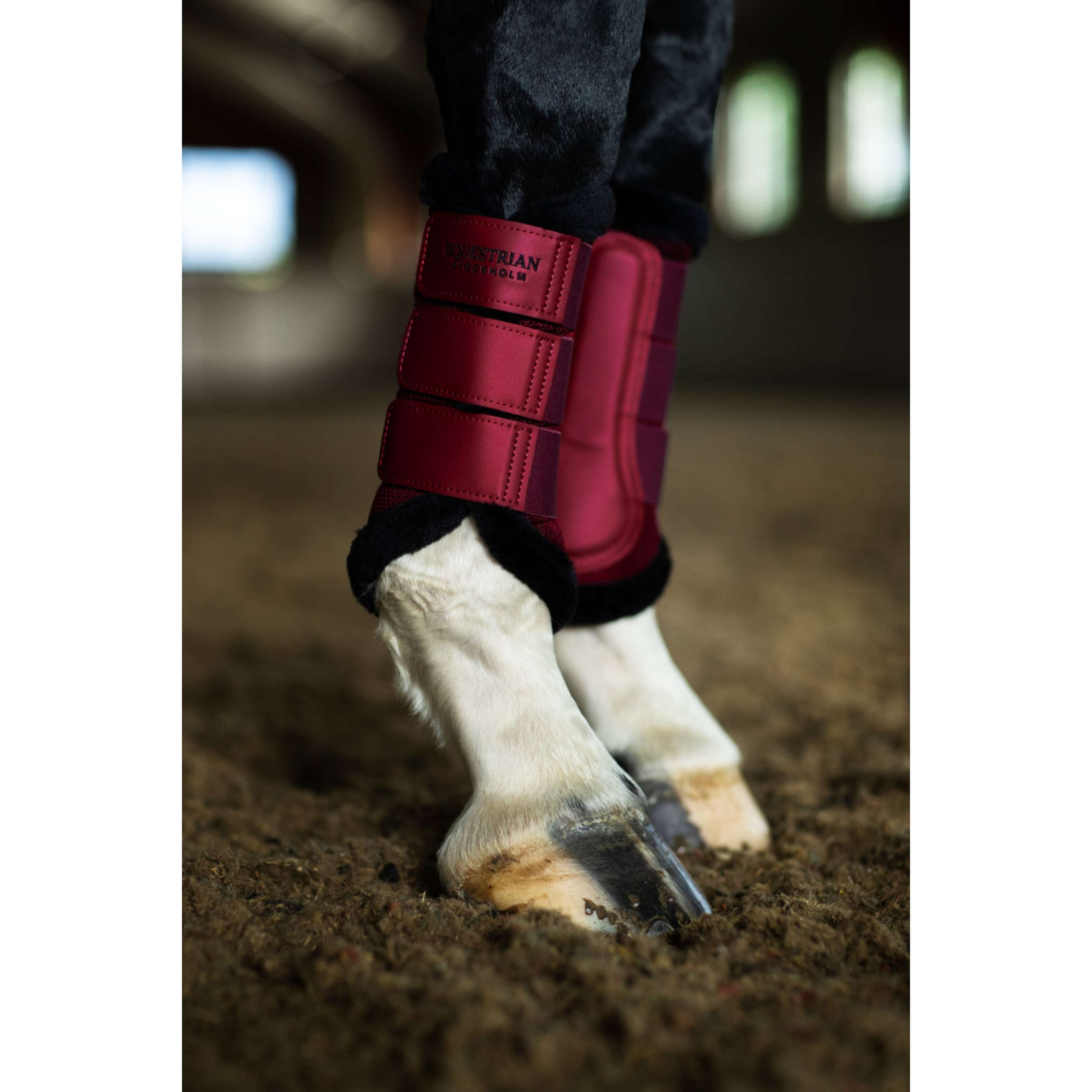 Equestrian Stockholm Ochraniacz Fur Mesh Merlot