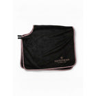 Equestrian Stockholm Derka Na Zad Heavy Fleece Czarny/Pudroworóżowy