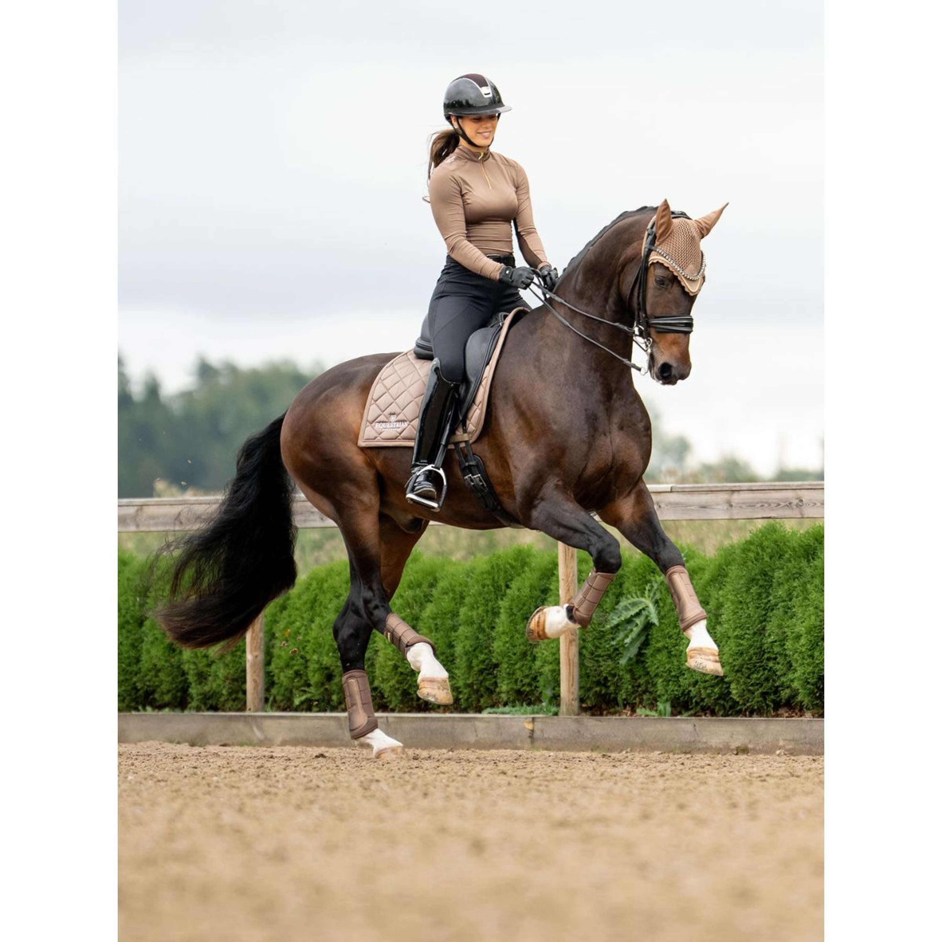 Equestrian Stockholm Ochraniacze Classic Mesh Champagne