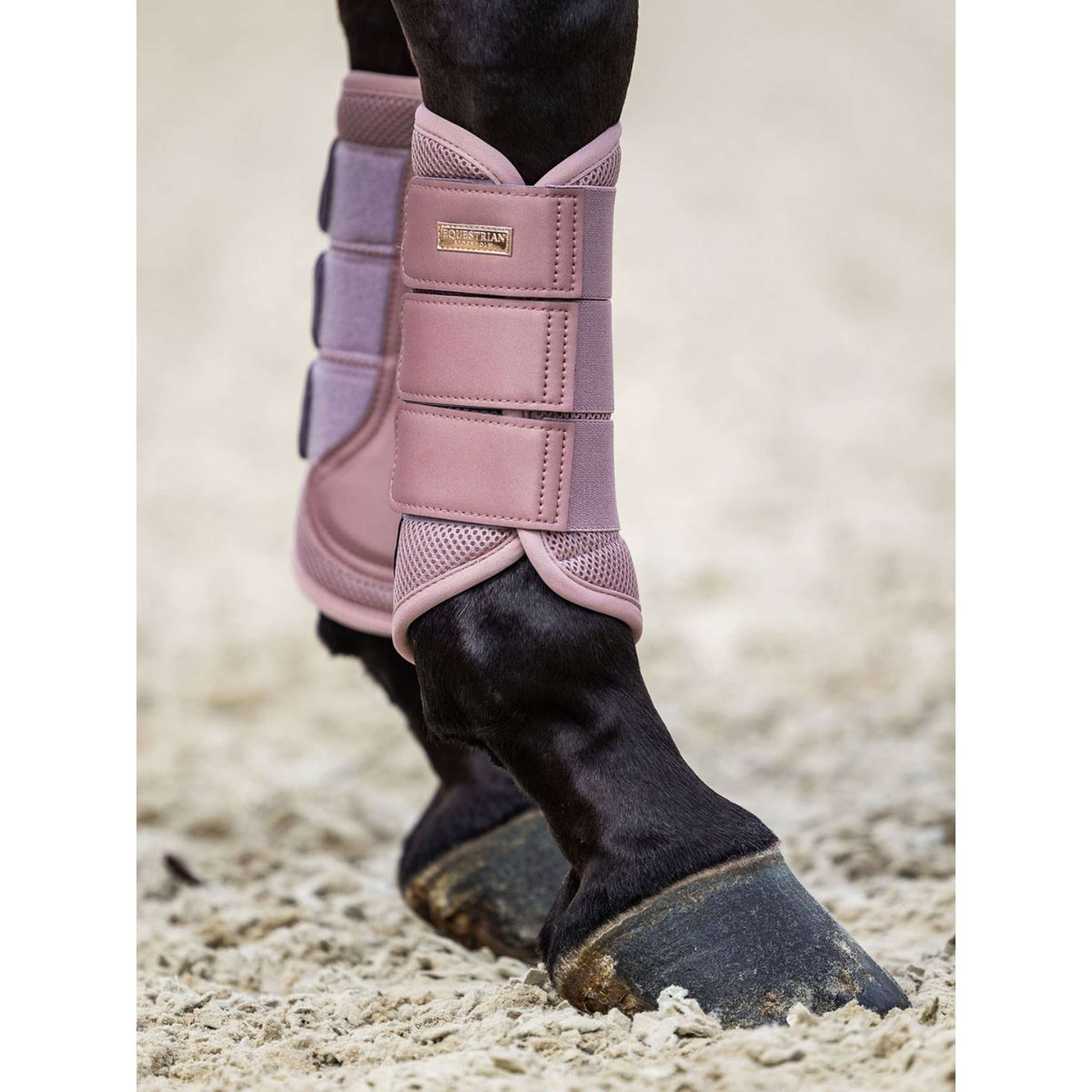 Equestrian Stockholm Ochraniacze Classic Mesh Różowe