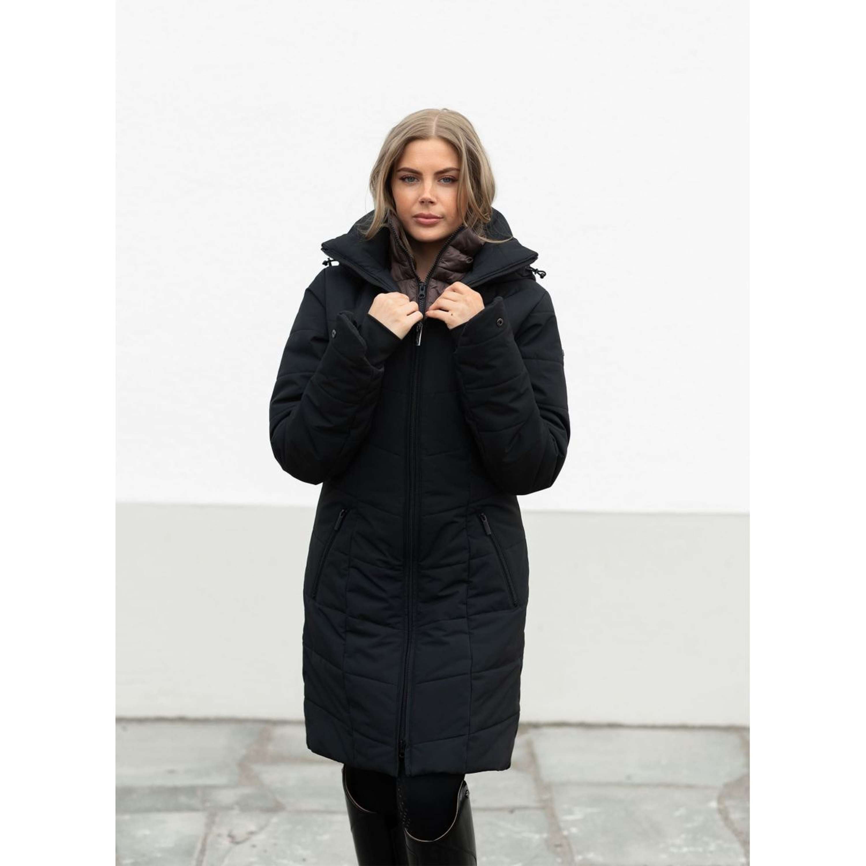 Equestrian Stockholm Płaszcz Zimowy Denali Black Mocha