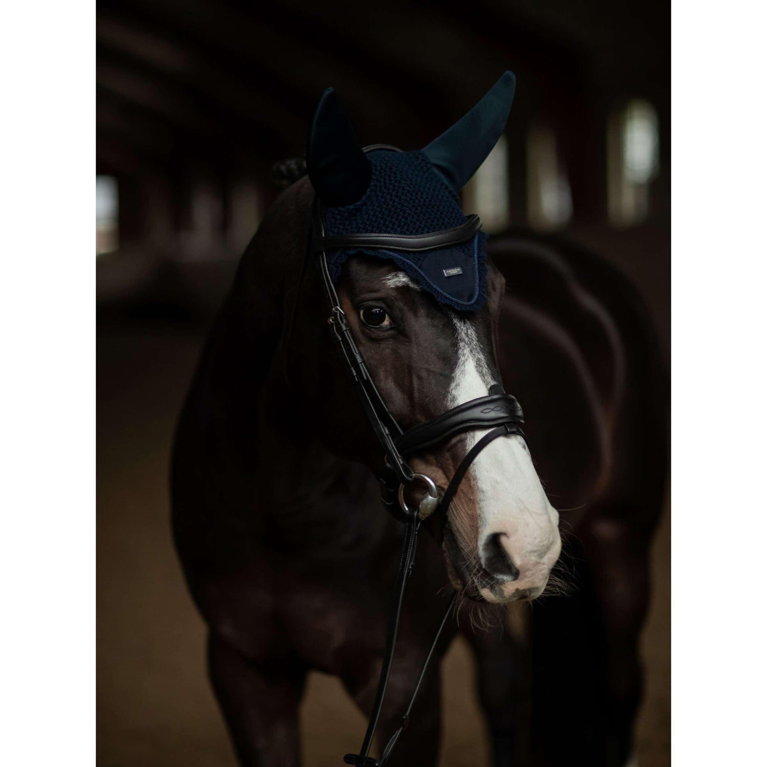 Equestrian Stockholm Siateczka Na Uszy Soundless Granatowy/Srebrny