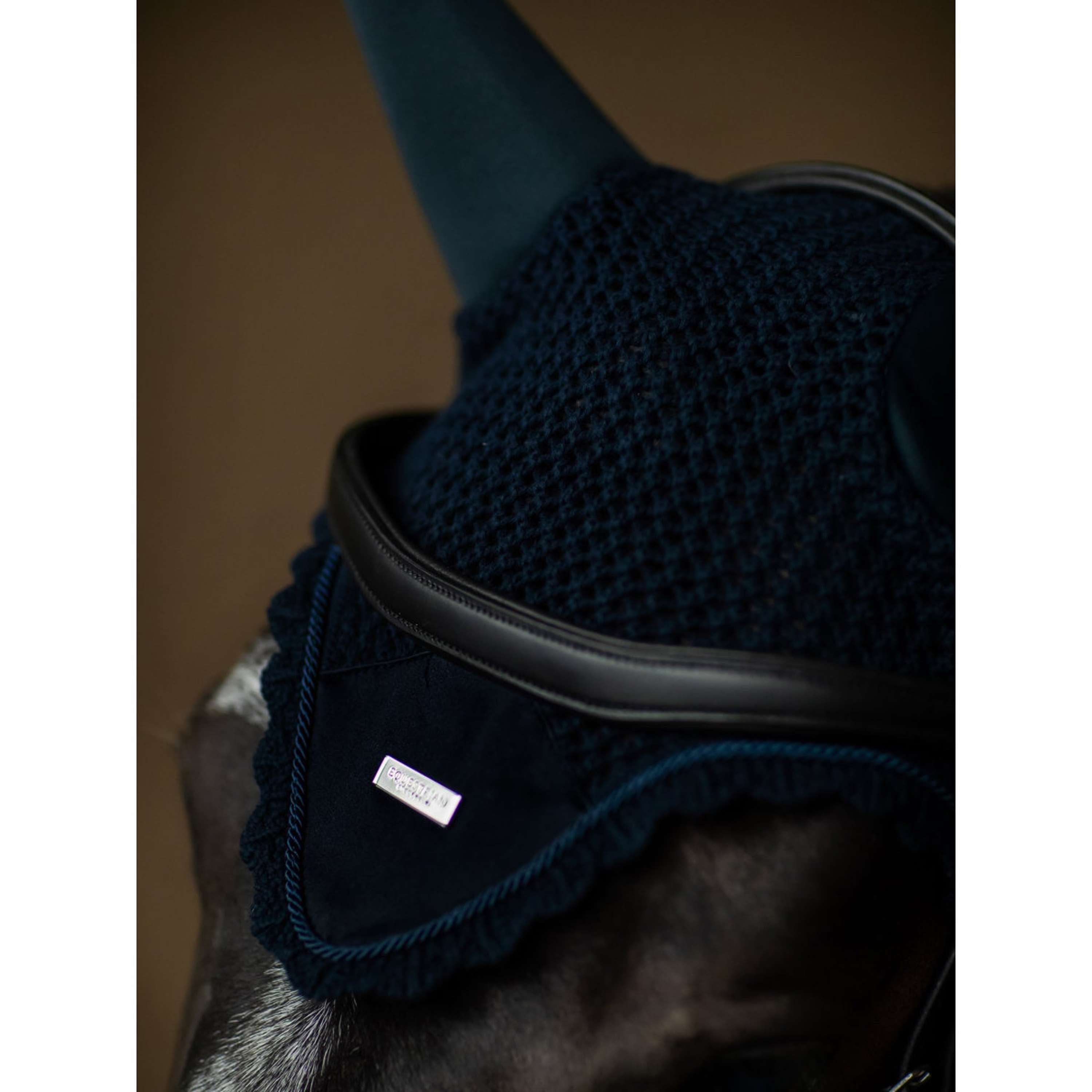 Equestrian Stockholm Siateczka Na Uszy Soundless Granatowy/Srebrny
