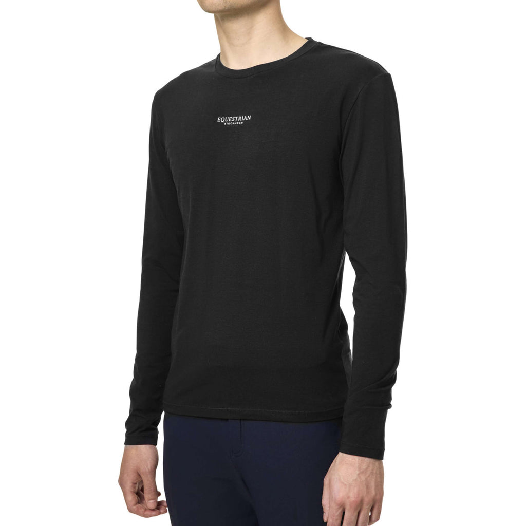 Equestrian Stockholm Koszulka Soft Cotton Męski Czarny