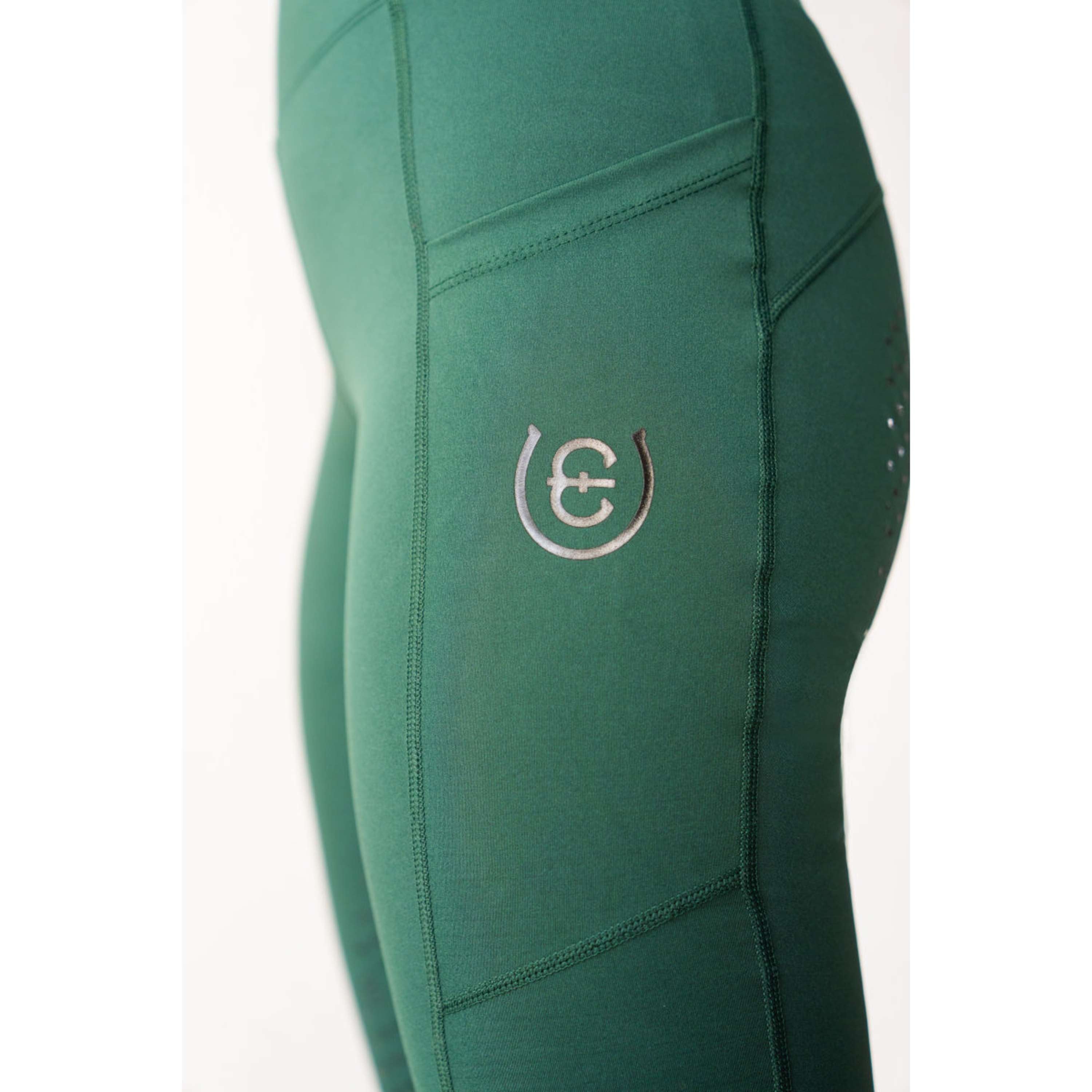 Equestrian Stockholm Leginsy Jeździeckie Movement Full Grip Sycamore Green