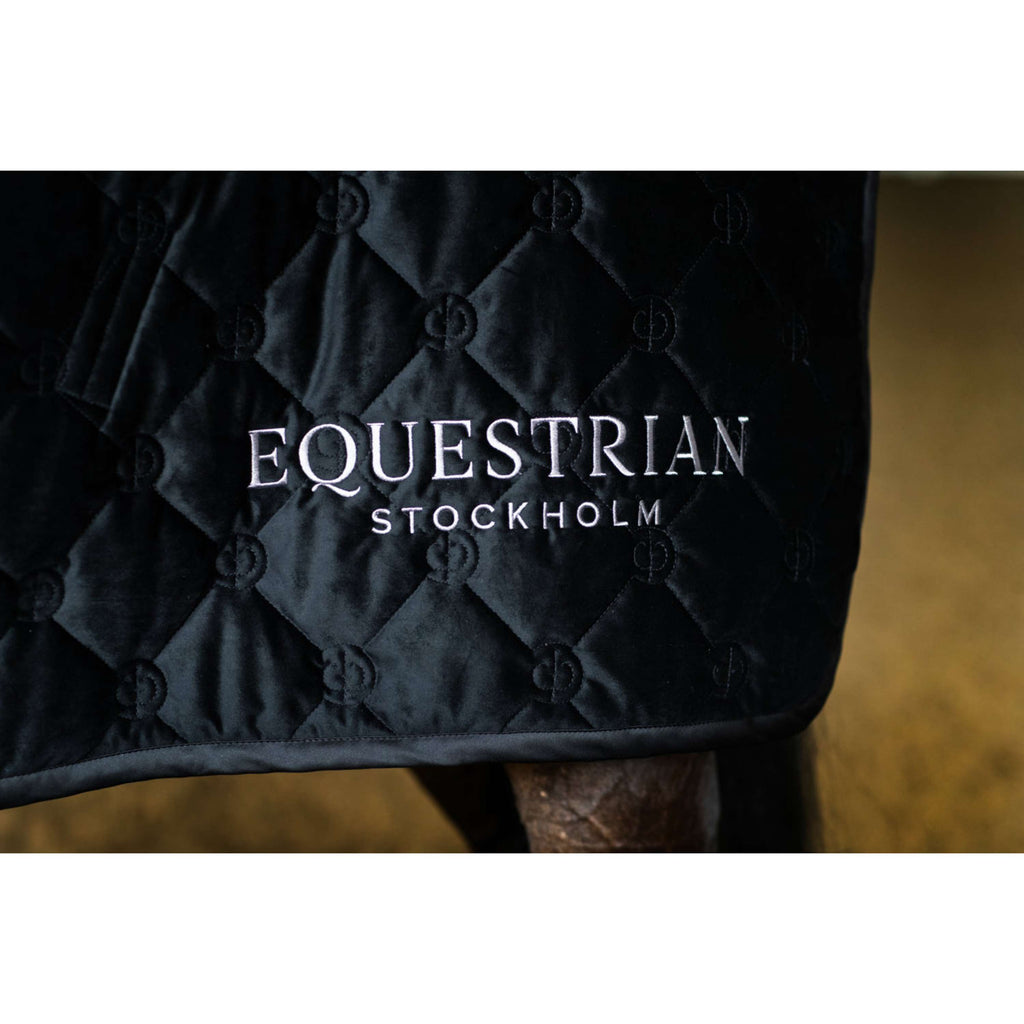 Equestrian Stockholm Derka polarowa aksamitna czarna