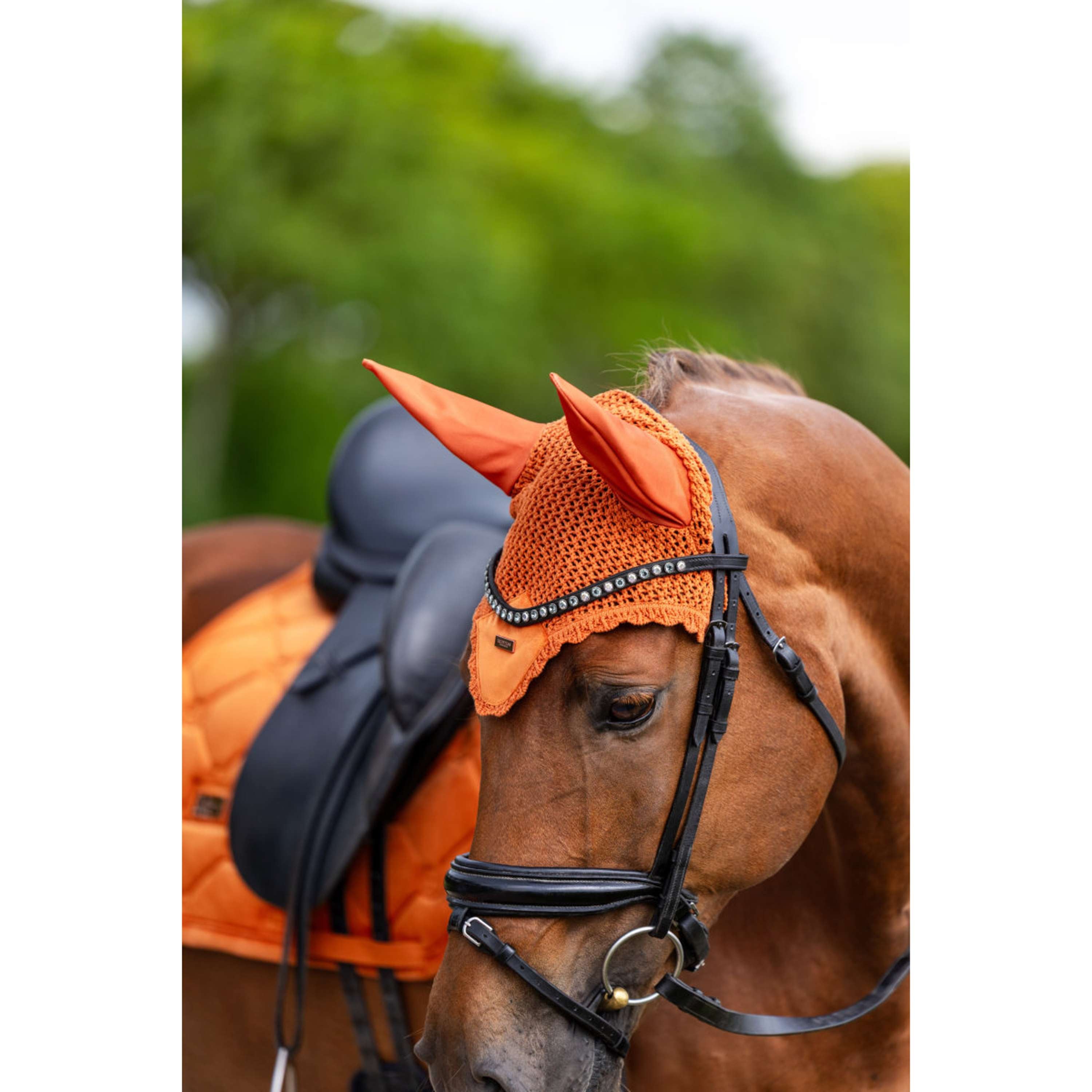 Equestrian Stockholm Siateczka Na Uszy Velvet Chestnut