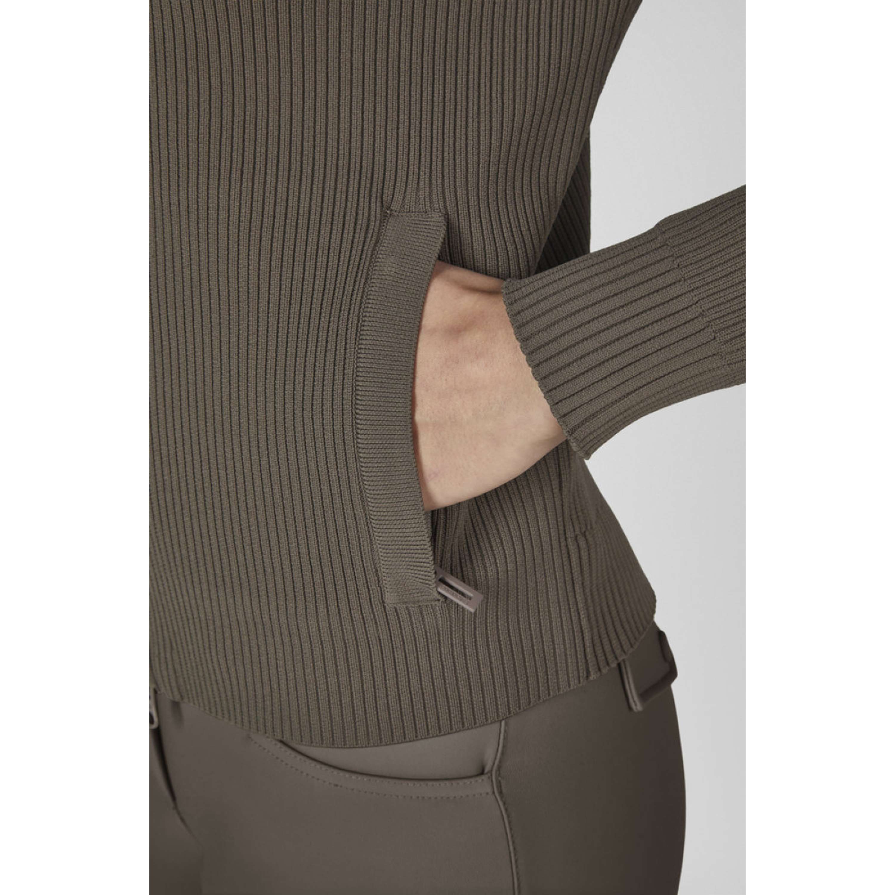 Eskadron Bluza Z Kapturem I Zamkiem Dynamics Knit Powdertaupe