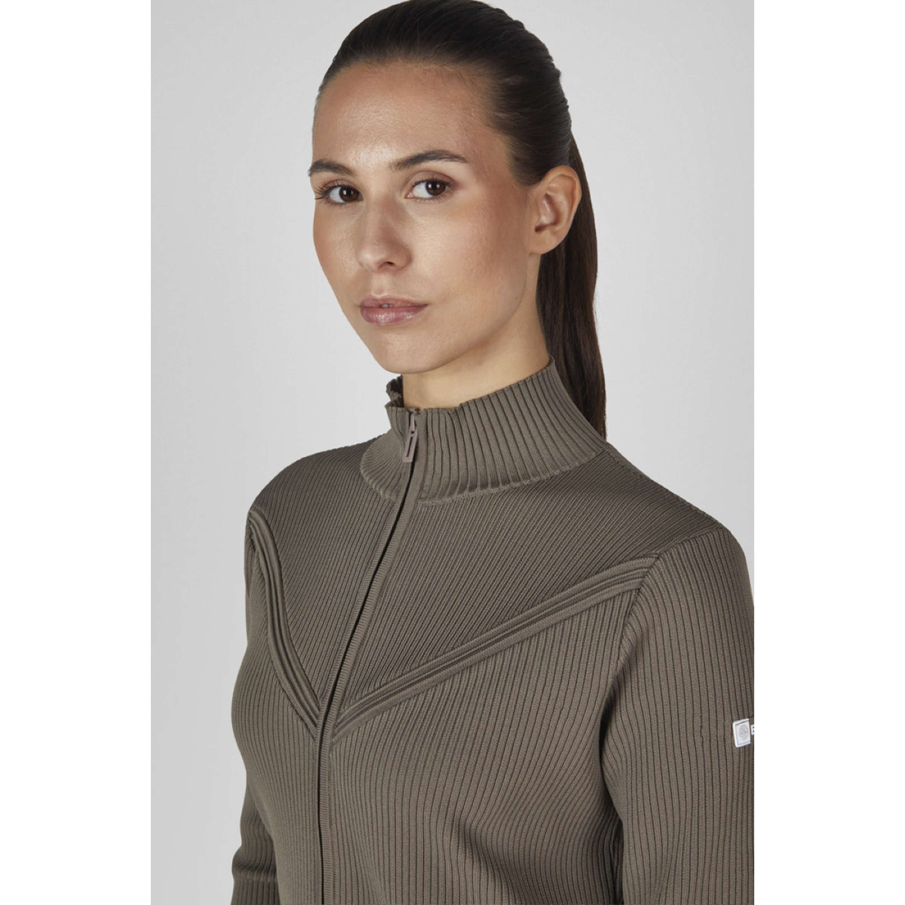 Eskadron Bluza Z Kapturem I Zamkiem Dynamics Knit Powdertaupe