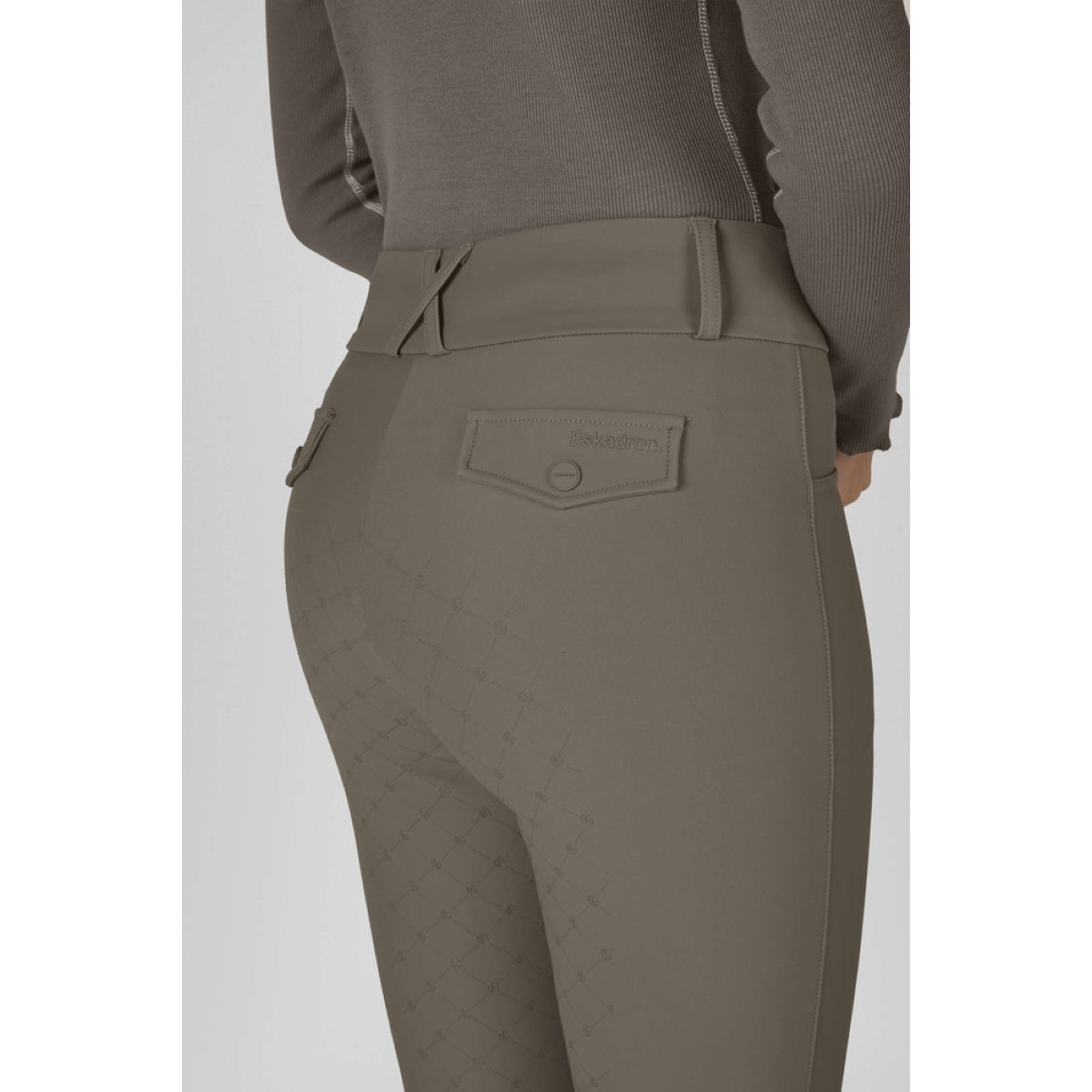 Eskadron Bryczesy Dynamics Full Grip Powdertaupe