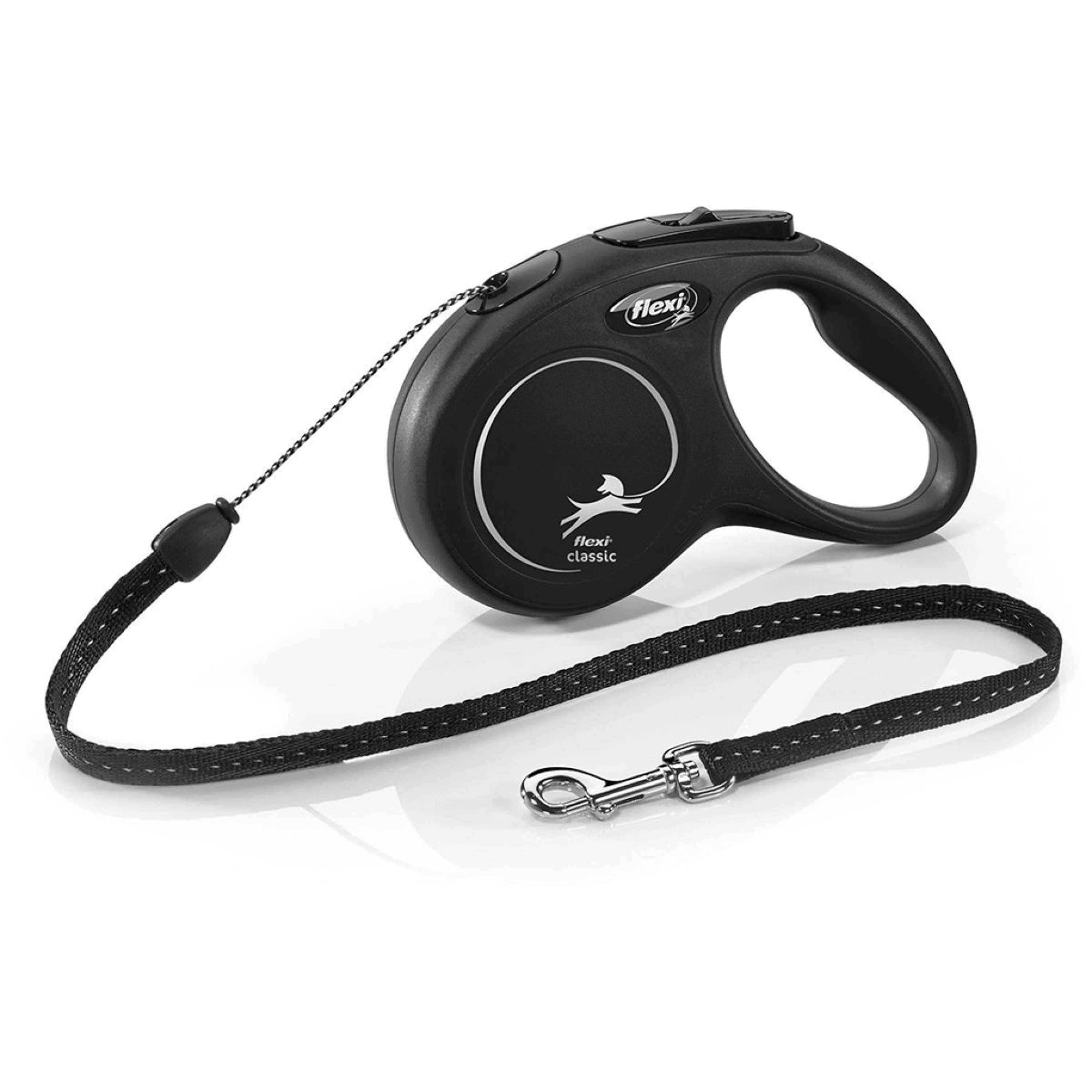 Flexi New Classic Sznur Czarny