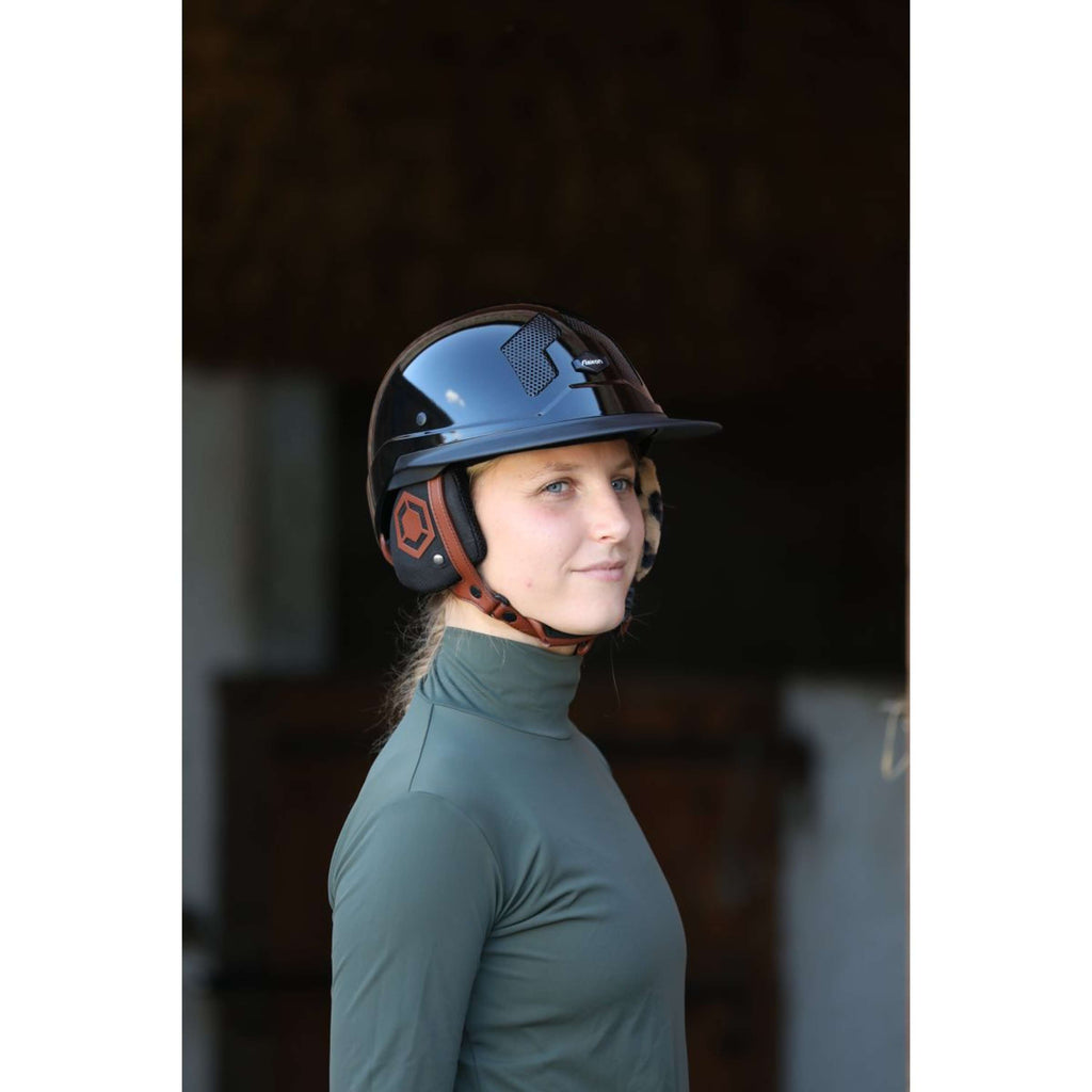 Kask jeździecki Flex-On Armet Star Mixte brązowy/czarny