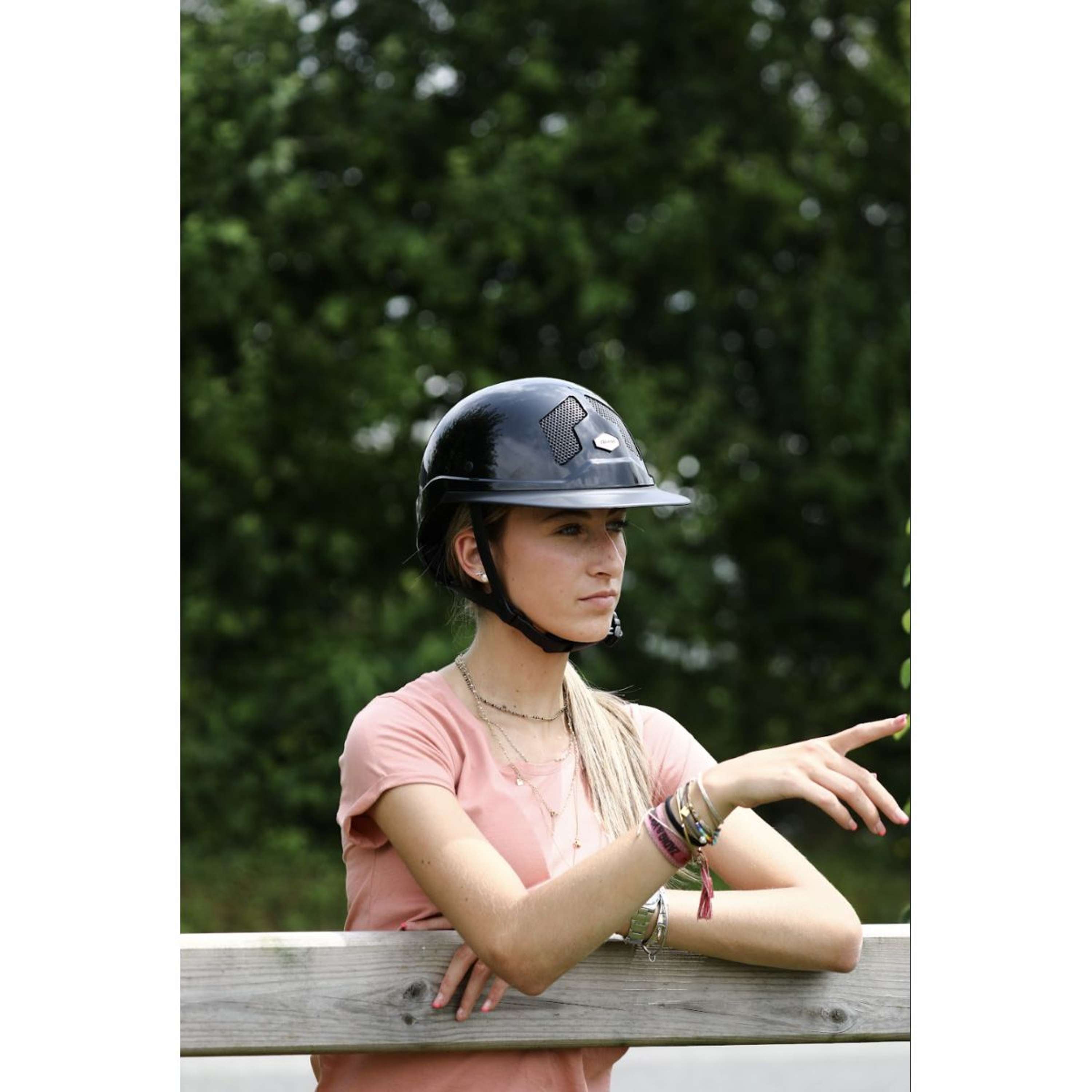 Flex-On Kask Jeździecki Armet Star Mixte Czarny