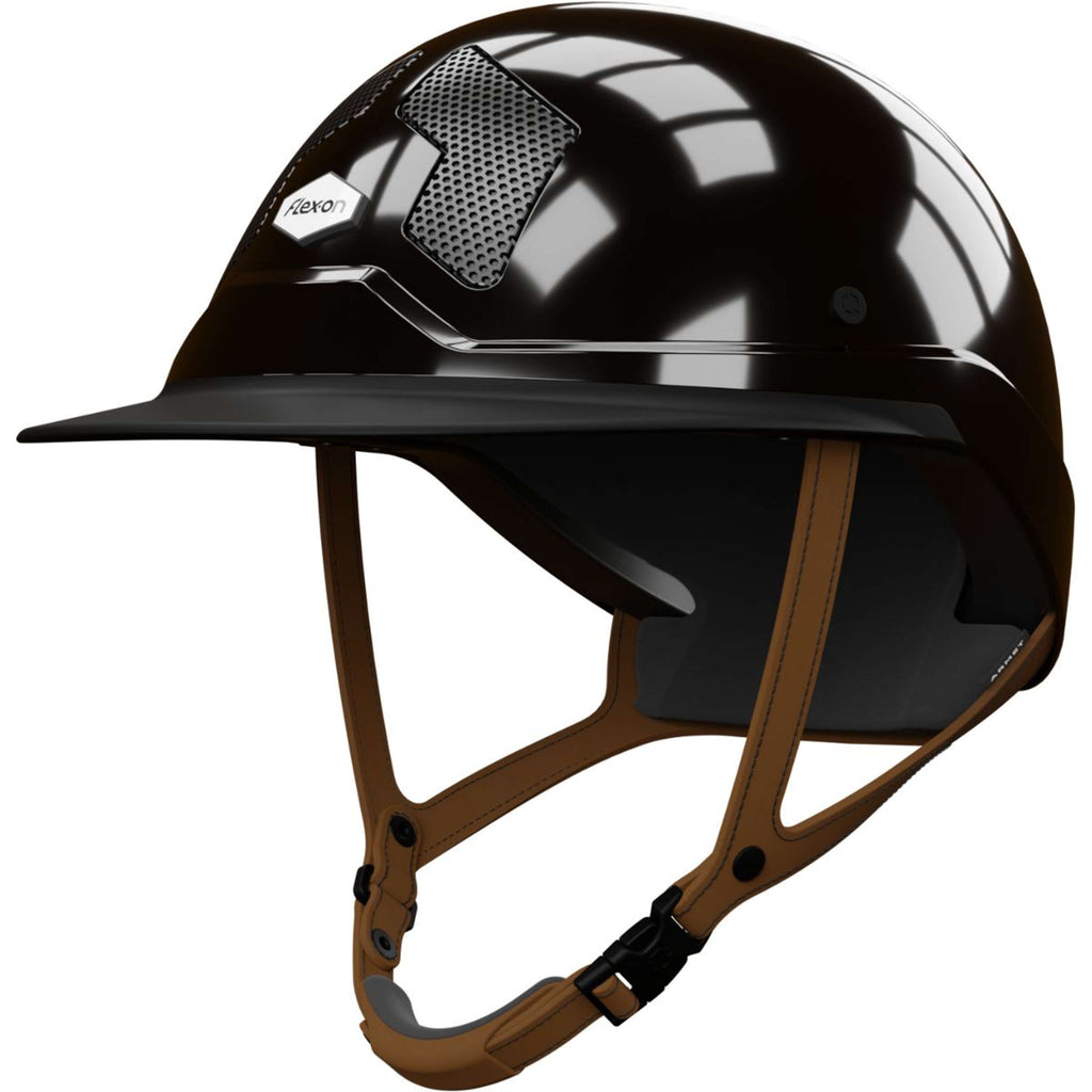 Kask jeździecki Flex-On Armet Star Mixte brązowy/czarny