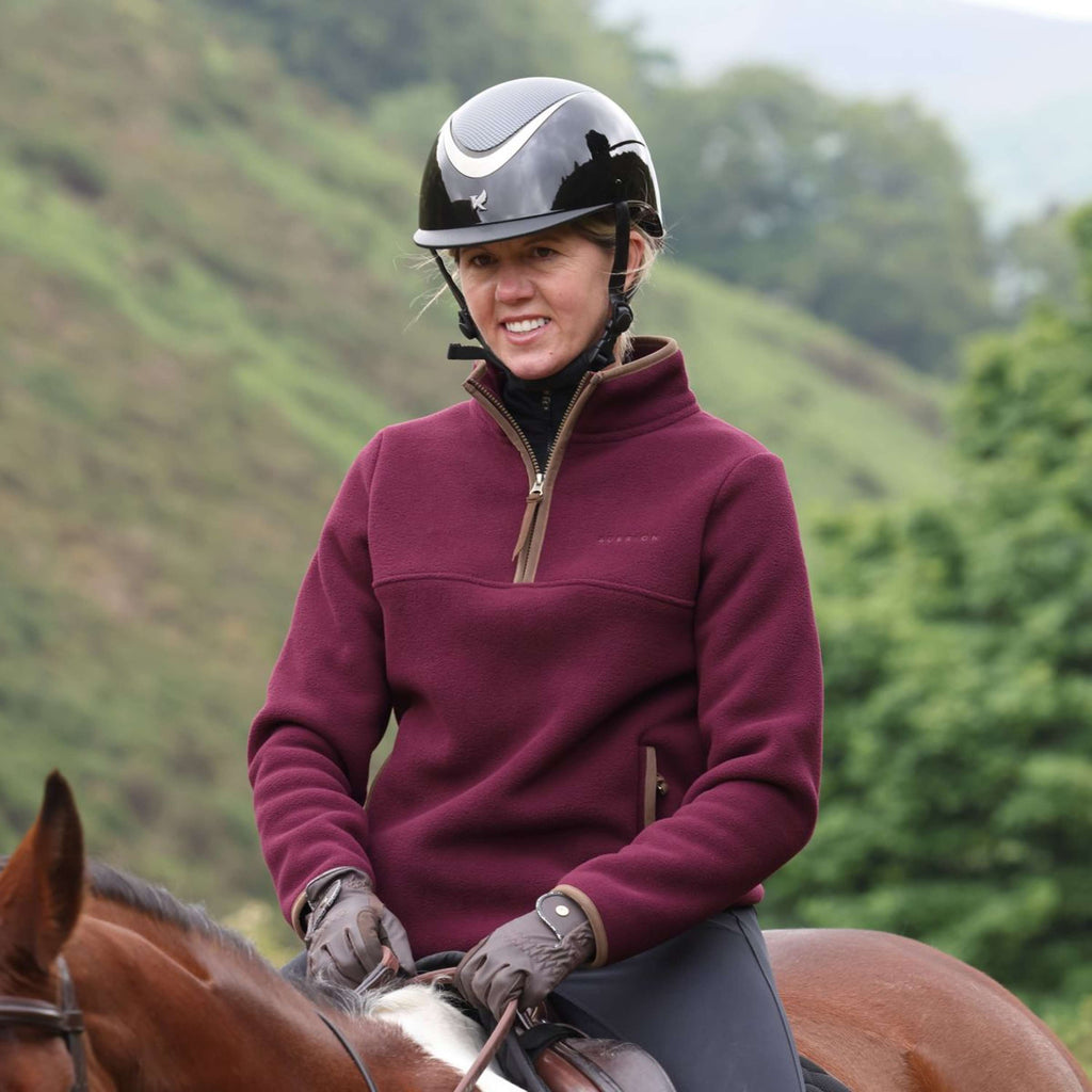 Aubrion by Shires Sweter Original Fleece Bordowy