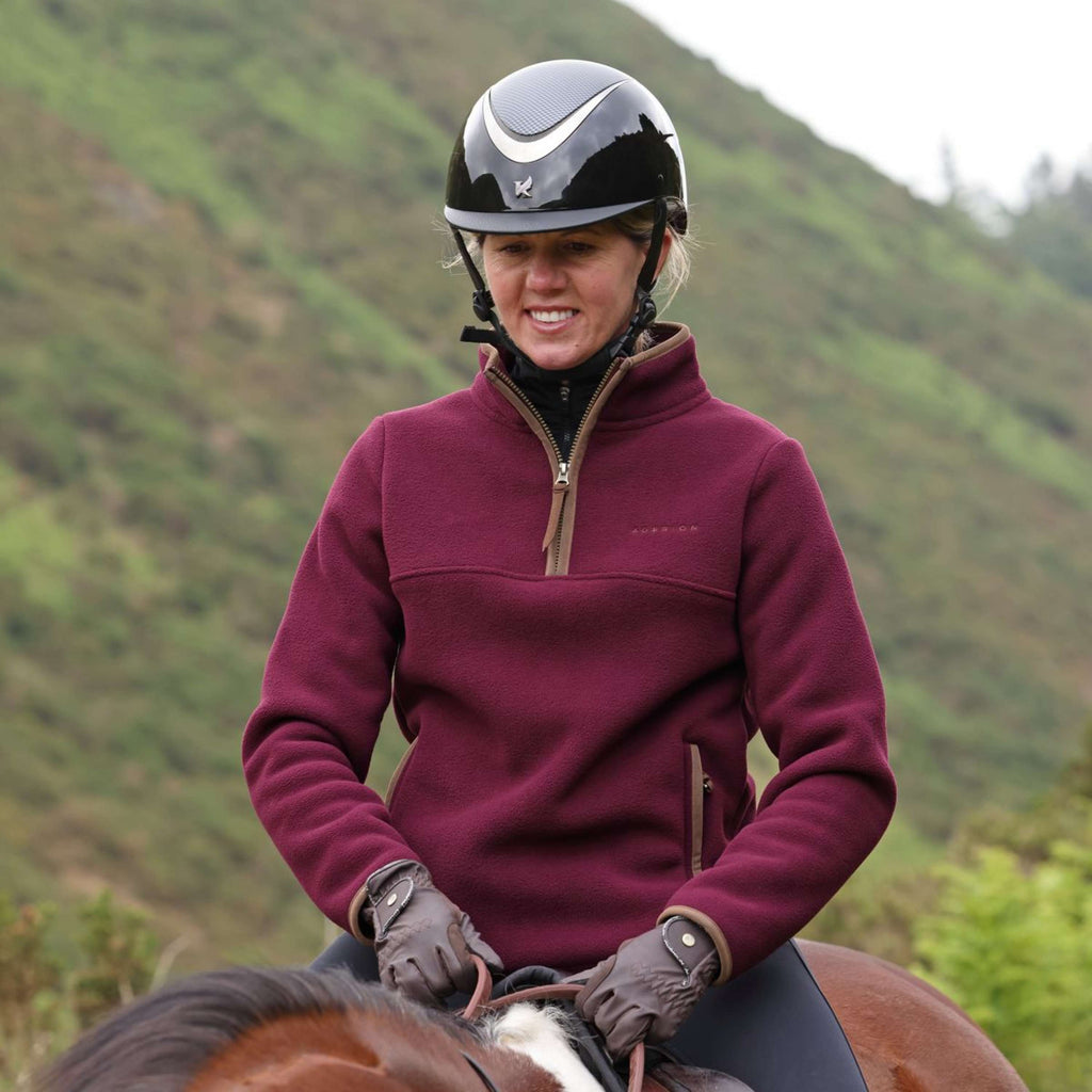 Aubrion by Shires Sweter Original Fleece Bordowy