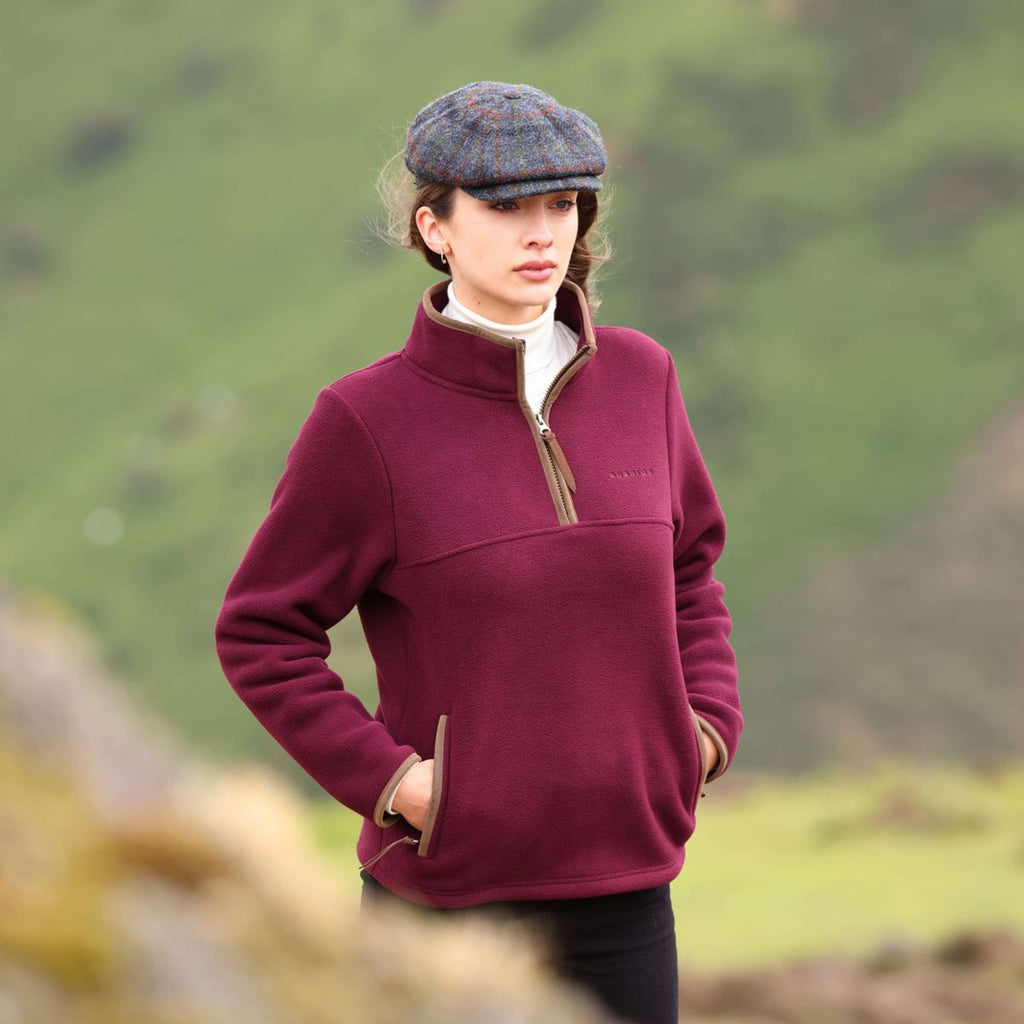 Aubrion by Shires Sweter Original Fleece Bordowy