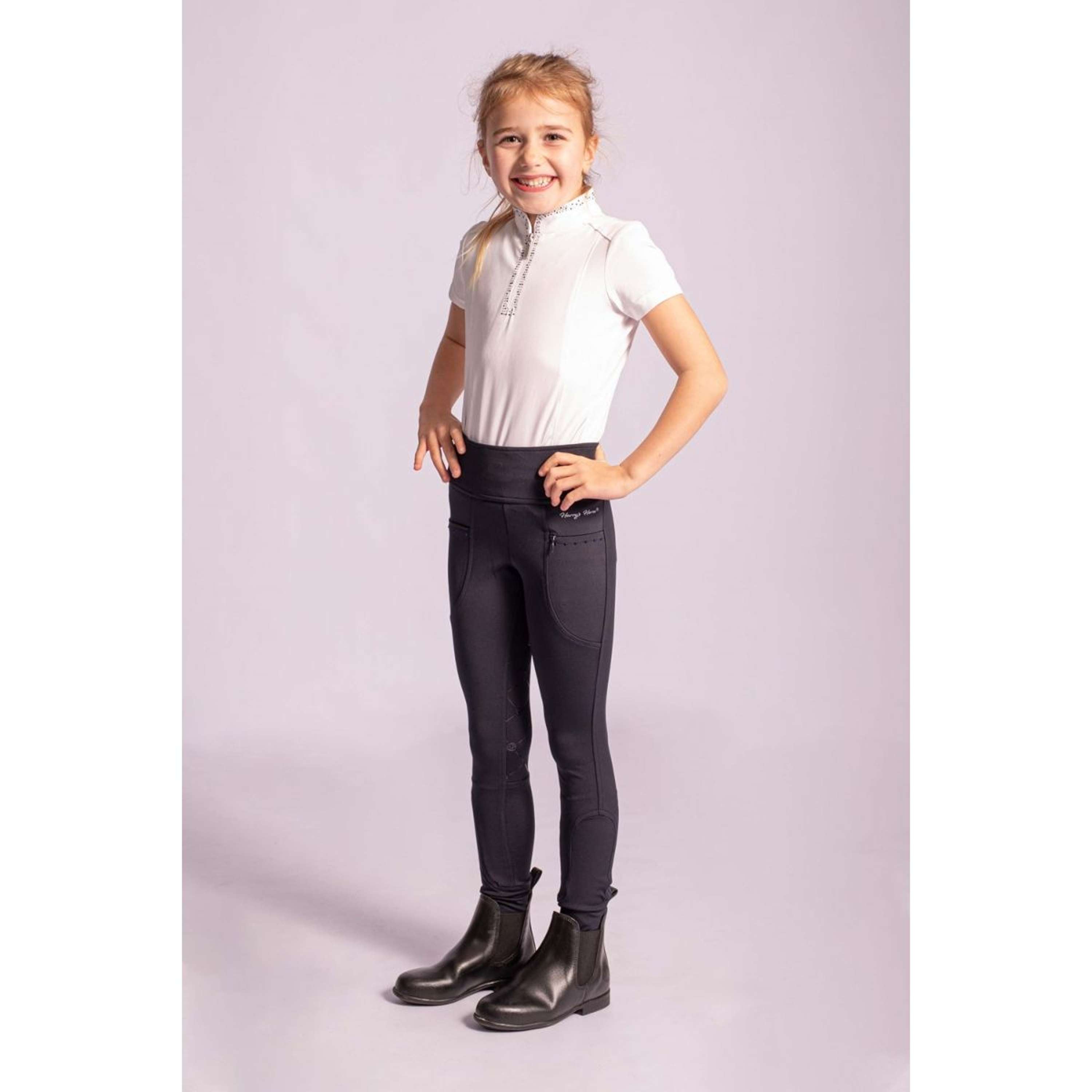 Harry's Horse Legginsy Jeździeckie Equitights Rookie Full Grip Granatowy