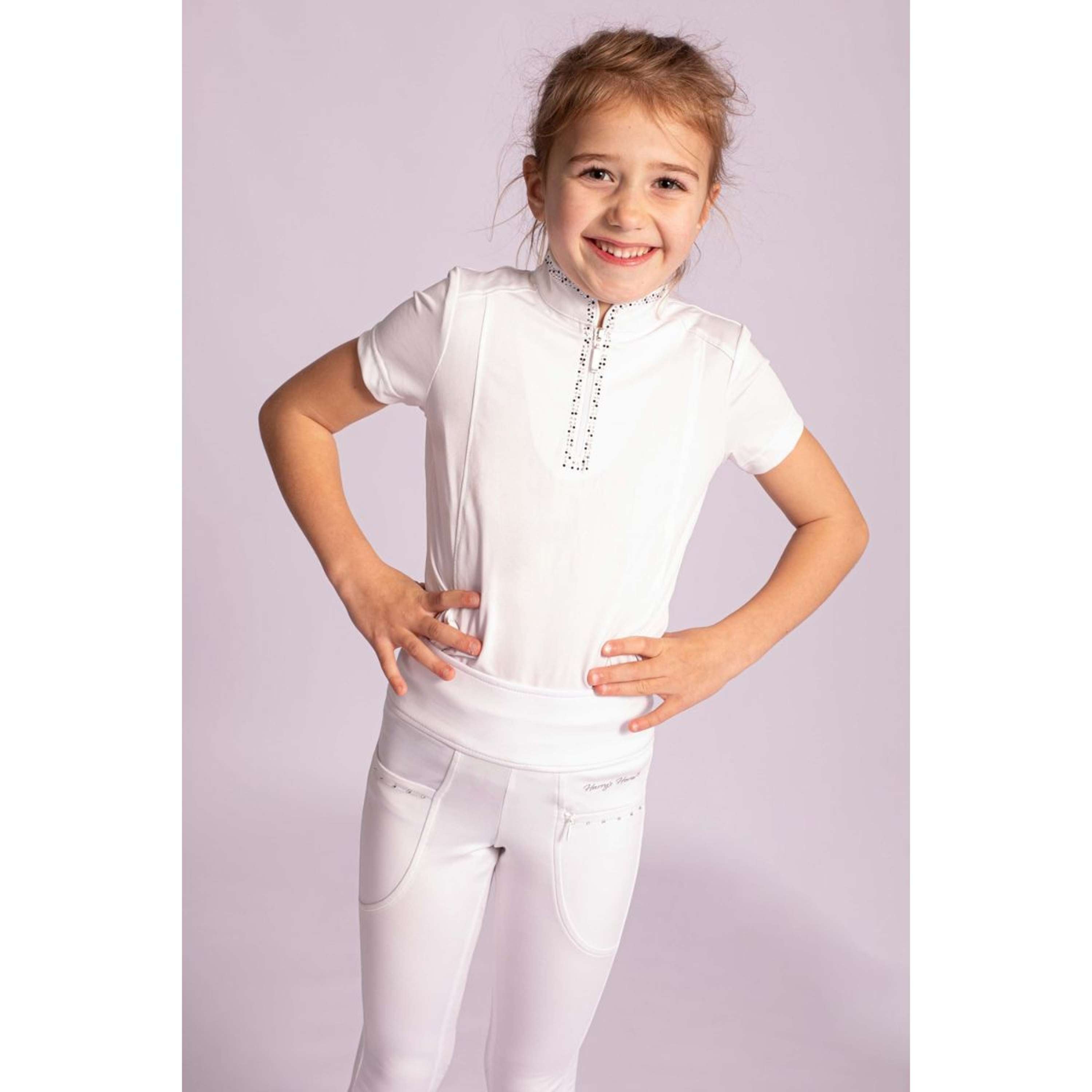 Harry's Horse Legginsy jeździeckie Equitights Rookie Full Grip białe