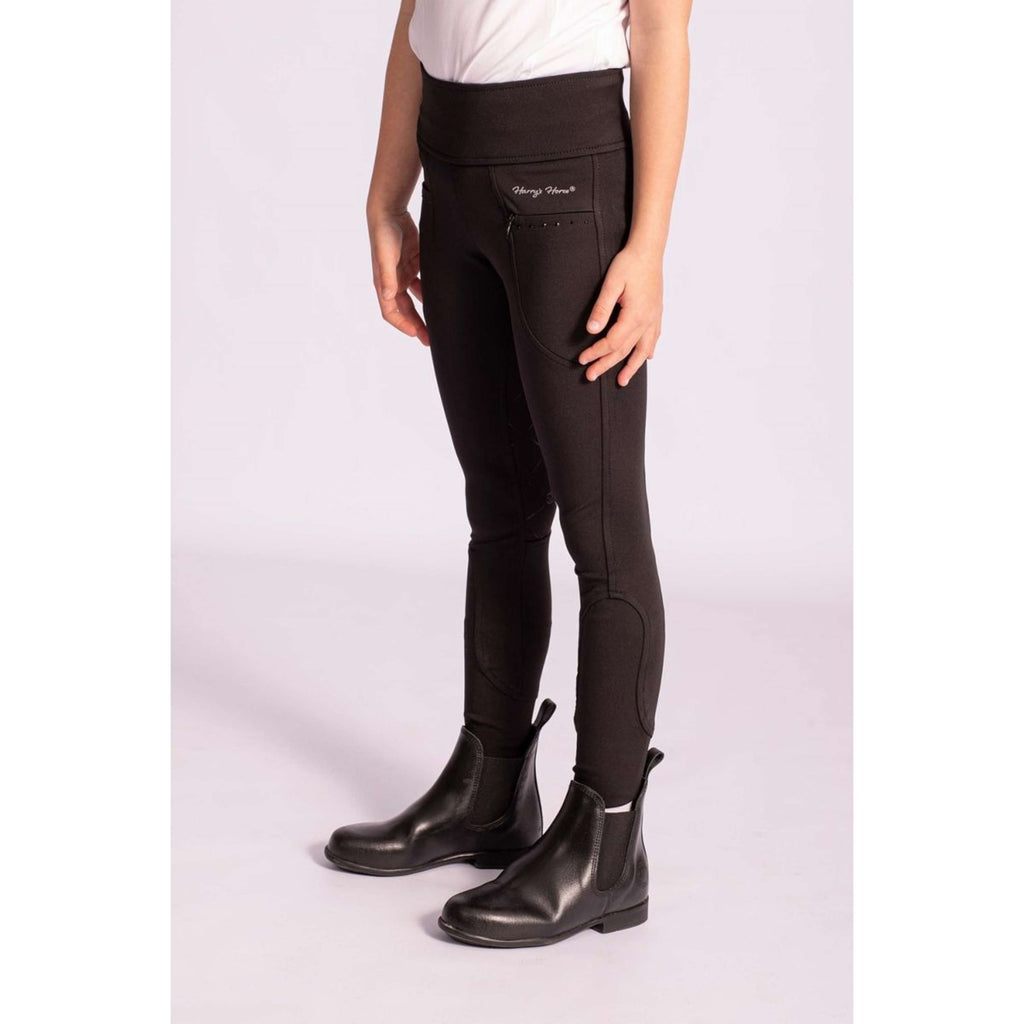 Harry's Horse Leginsy Jeździeckie Equitights Rookie Full Grip Czarne
