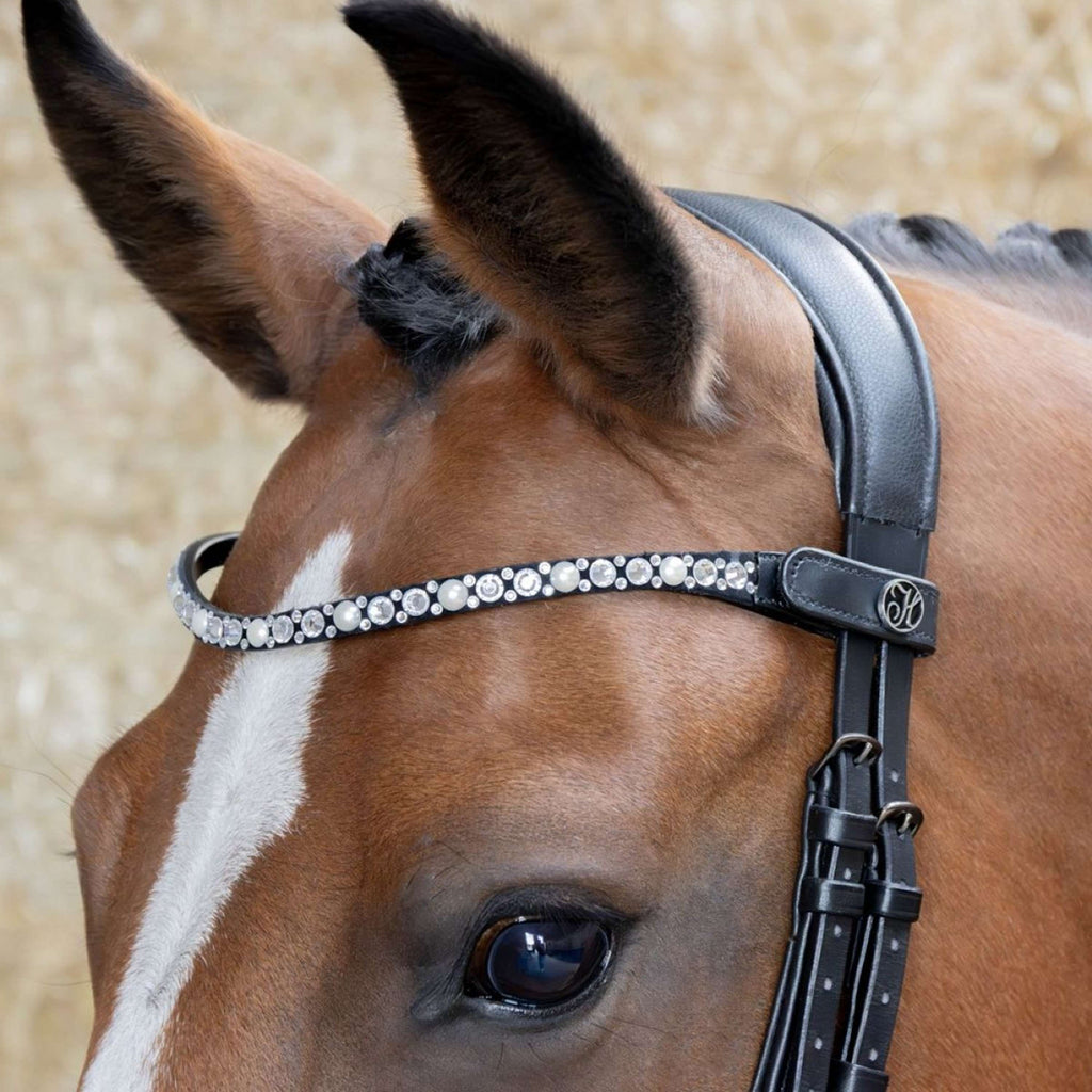 Harry's Horse Naczółek Diamond Pearl Srebrny