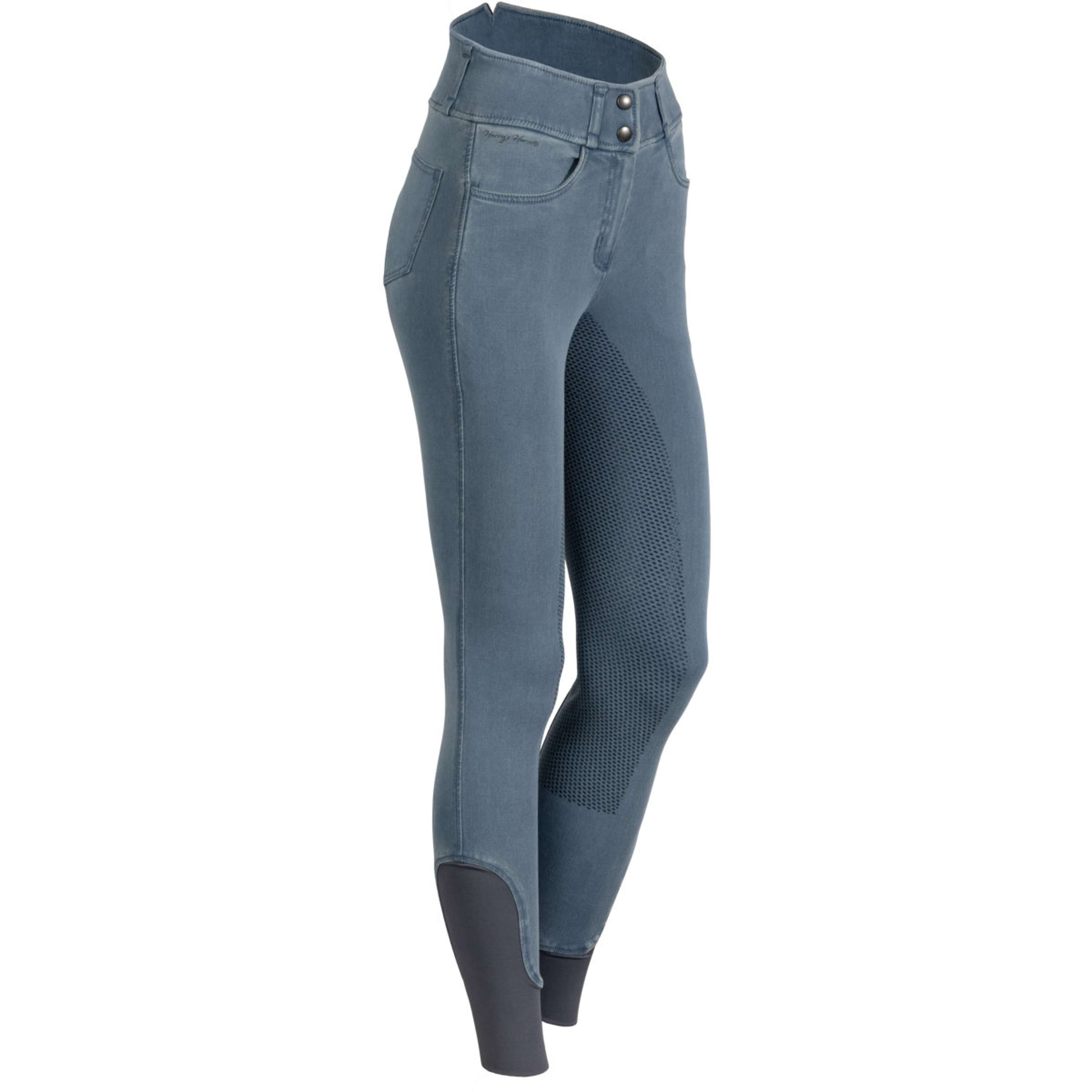 Harry's Horse Bryczesy Trendy Denim Full Grip Flint Stone