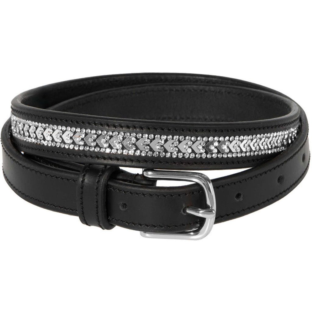 Harry's Horse Pasek Sparkling Arrow Skóra Czarny - Srebrny
