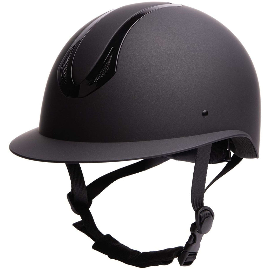 Kask jeździecki Harry's Horse Pro F1 matowy czarny/czarny